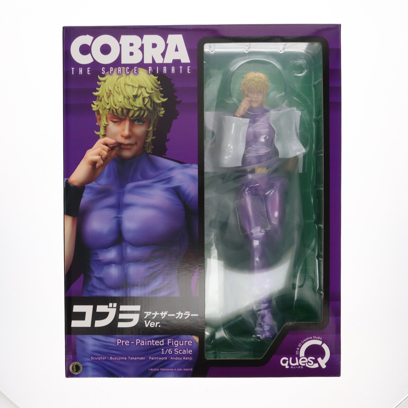 【中古即納】[FIG] コブラ アナザーカラー 「COBRA-コブラ-」 1/6 PVC製塗装済み完成品 あみあみ限定 フィギュア キューズQ(20210930)