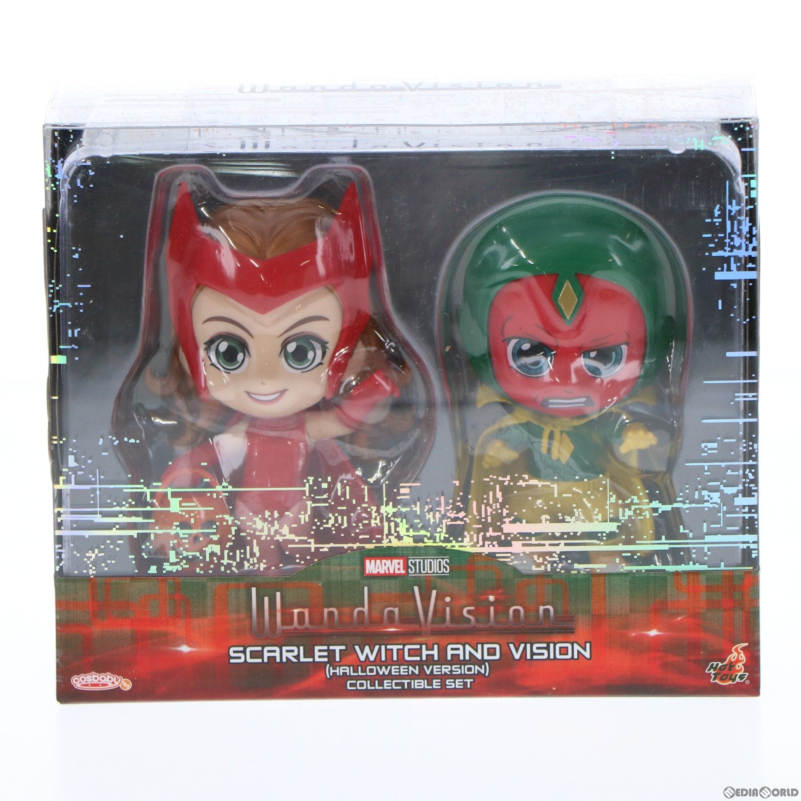 【中古即納】[FIG] コスベイビー サイズS スカーレット・ウィッチ&ヴィジョン(ハロウィン版)【2体セット】 ワンダヴィジョン 完成品 フィギュア ホットトイズ(20210221)