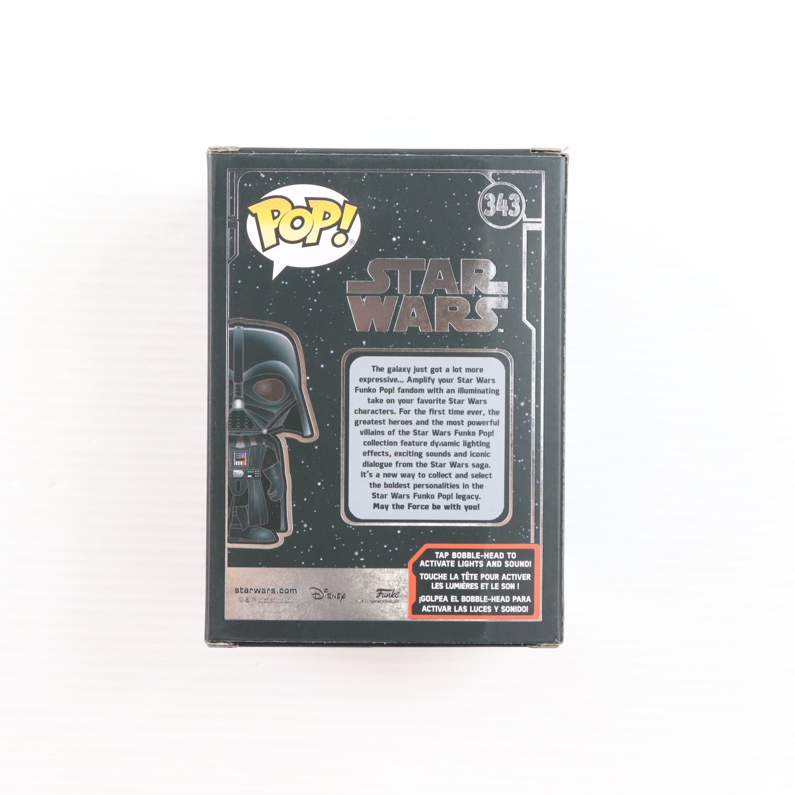 【中古即納】[FIG] POP! 343 ダース・ベイダー(ライトアップ版) STAR WARS(スター・ウォーズ) 完成品 フィギュア FUNKO(ファンコ)/ホットトイズ(20200613)