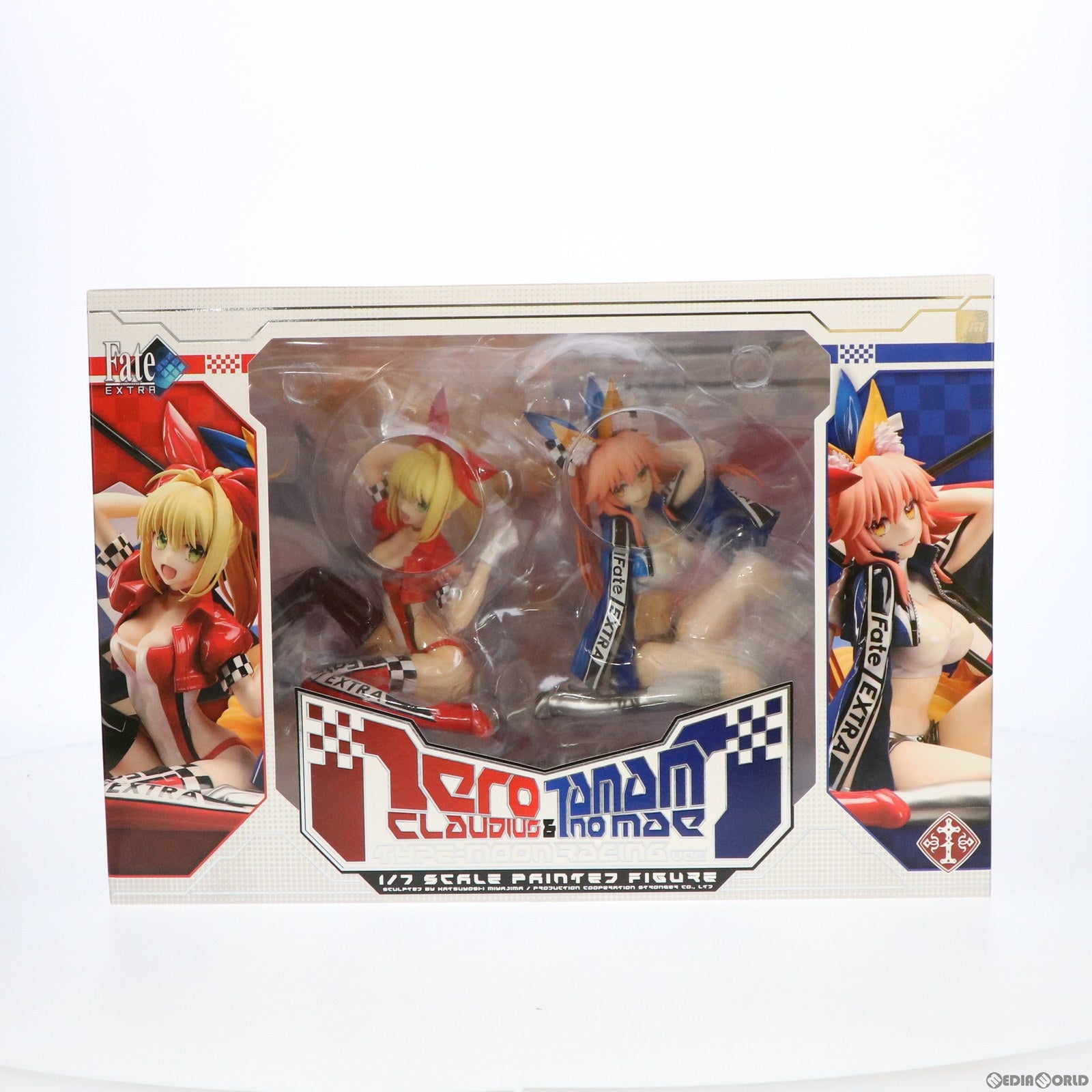 【中古即納】[FIG] ネロ・クラウディウス&玉藻の前(たまものまえ) TYPE-MOON Racing ver. Fate/EXTRA(フェイト/エクストラ) 1/7 完成品 フィギュア プラスワンオンラインショップ限定 プラスワン(20211031)