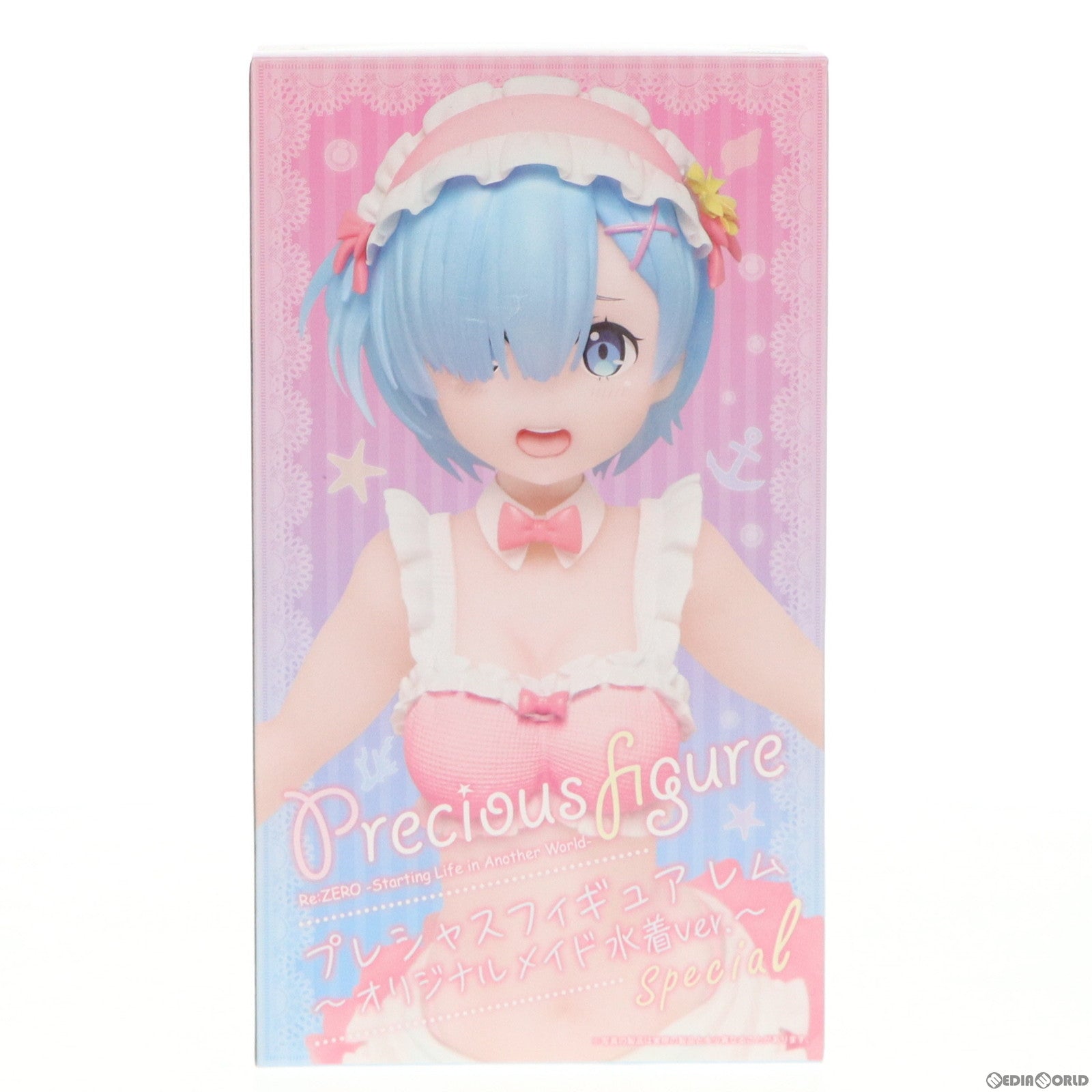 【中古即納】[FIG] セガ限定 レム(ピンク) Re:ゼロから始める異世界生活 プレシャスフィギュア レム～オリジナルメイド水着ver.～ special プライズ タイトー(20190630)