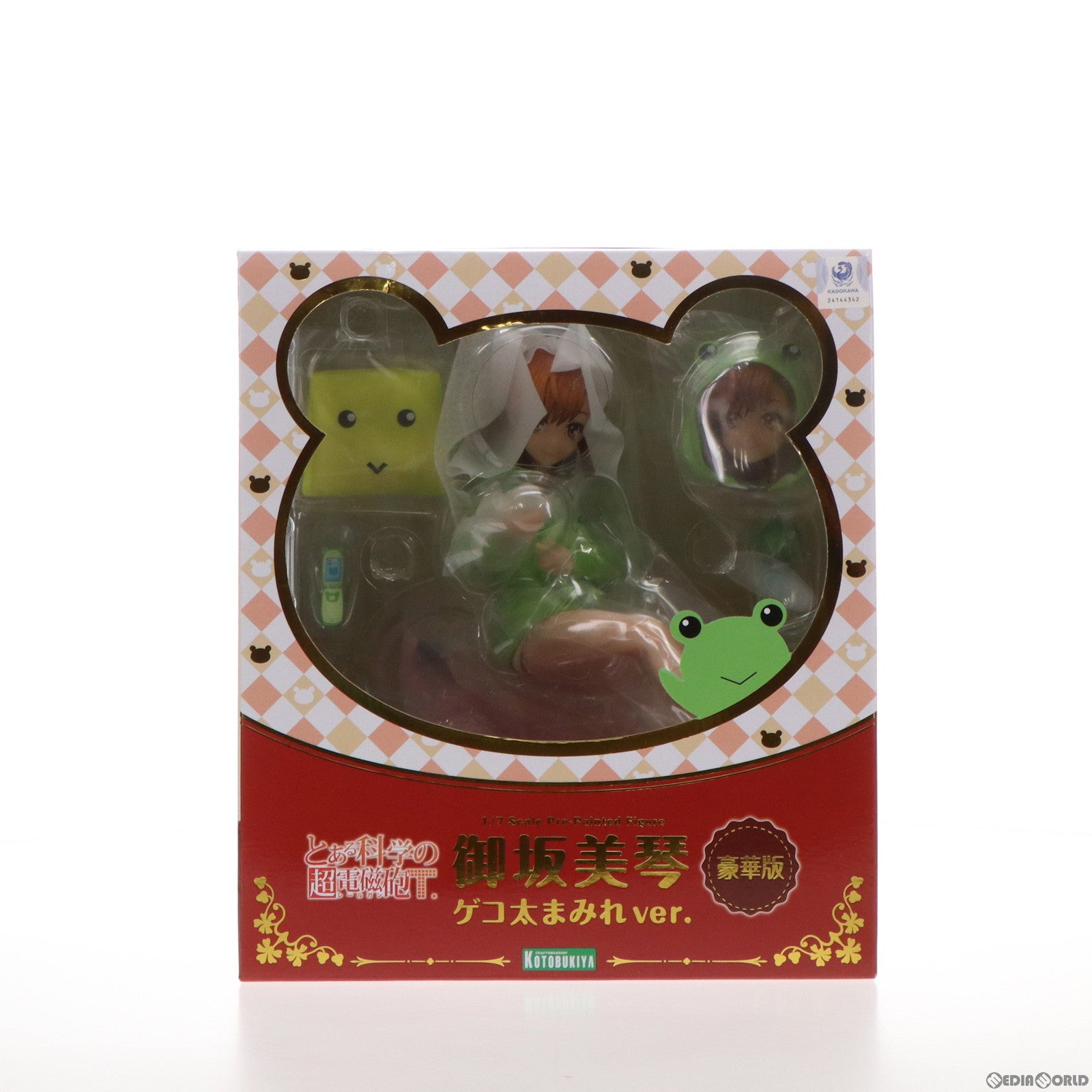 【中古即納】[FIG] 御坂美琴 ゲコ太まみれver. 豪華版 「とある科学の超電磁砲T」 1/7 PVC製塗装済み完成品 電撃屋&コトブキヤショップ限定 フィギュア 壽屋(KOTOBUKIYA)(20210228)