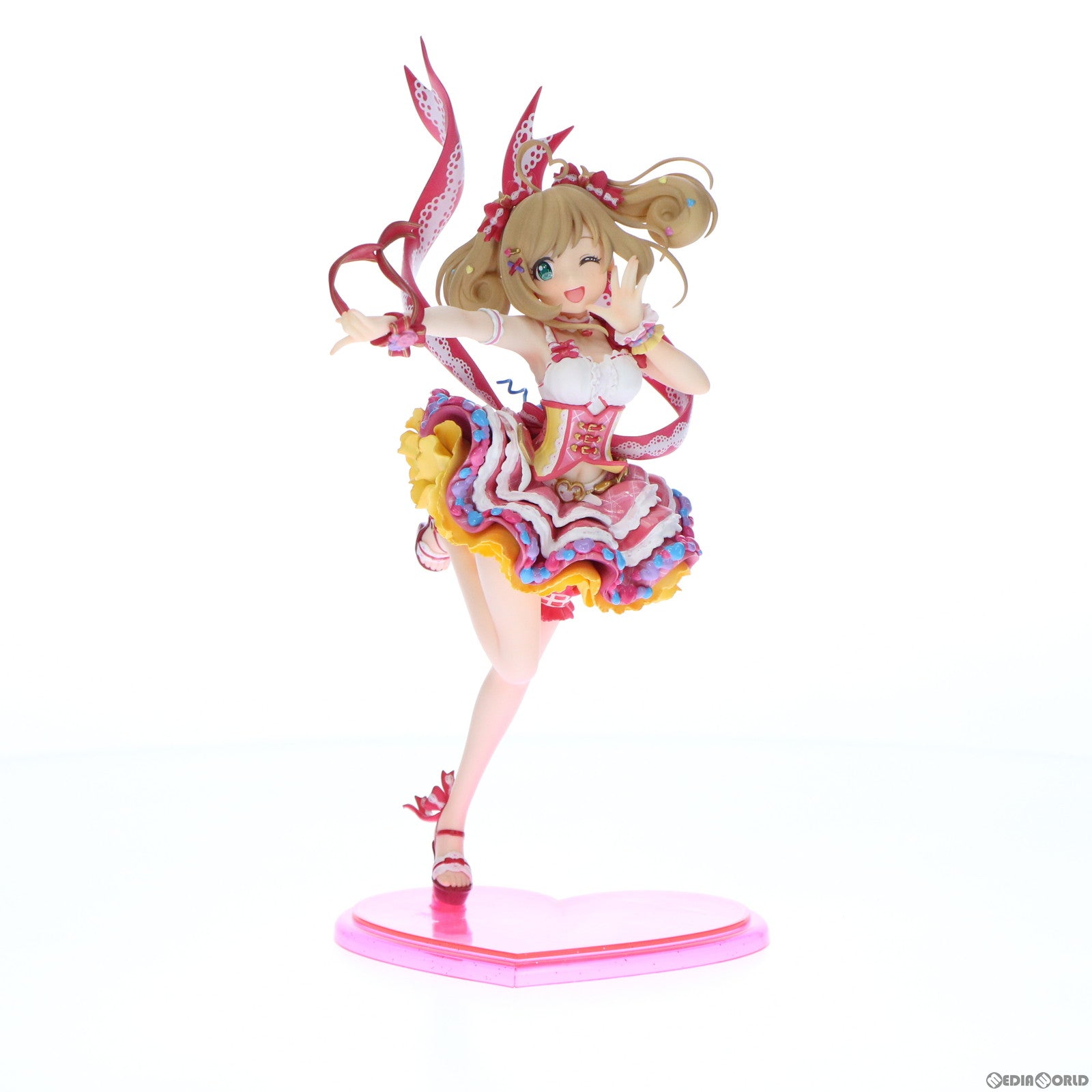 【中古即納】[FIG] 佐藤心(さとうしん) はぁとトゥハートver. アイドルマスター シンデレラガールズ 1/8 完成品 フィギュア(AMIF-CG-004) 大網/PLUM(プラム)(20191128)