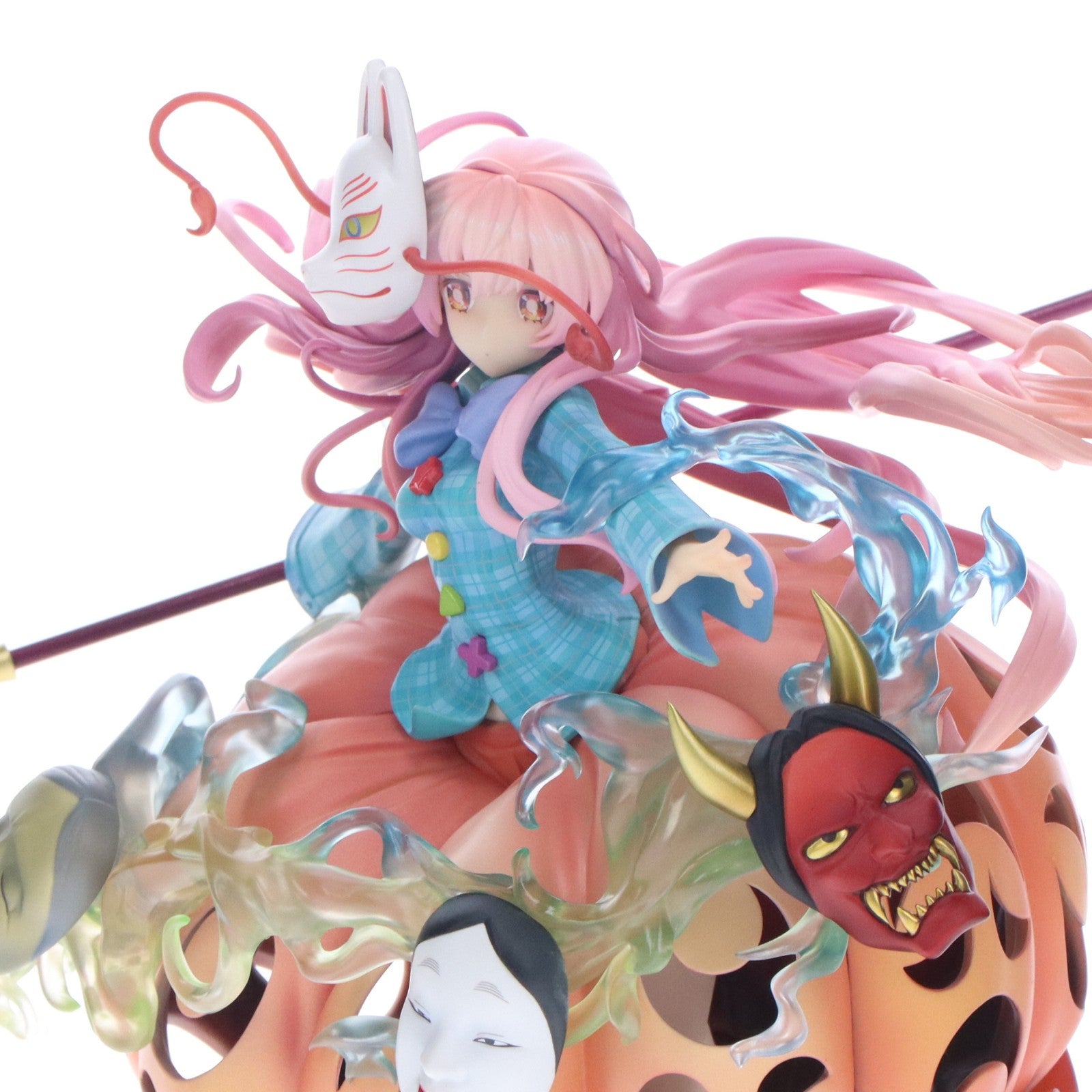【中古即納】[FIG] 表情豊かなポーカーフェイス 秦こころ(はたのこころ) 東方project 1/8 完成品 フィギュア キューズQ(20210808)