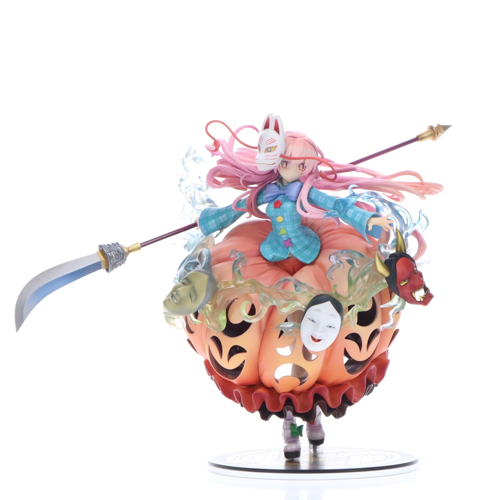 【中古即納】[FIG] 表情豊かなポーカーフェイス 秦こころ(はたのこころ) 東方project 1/8 完成品 フィギュア キューズQ(20210808)