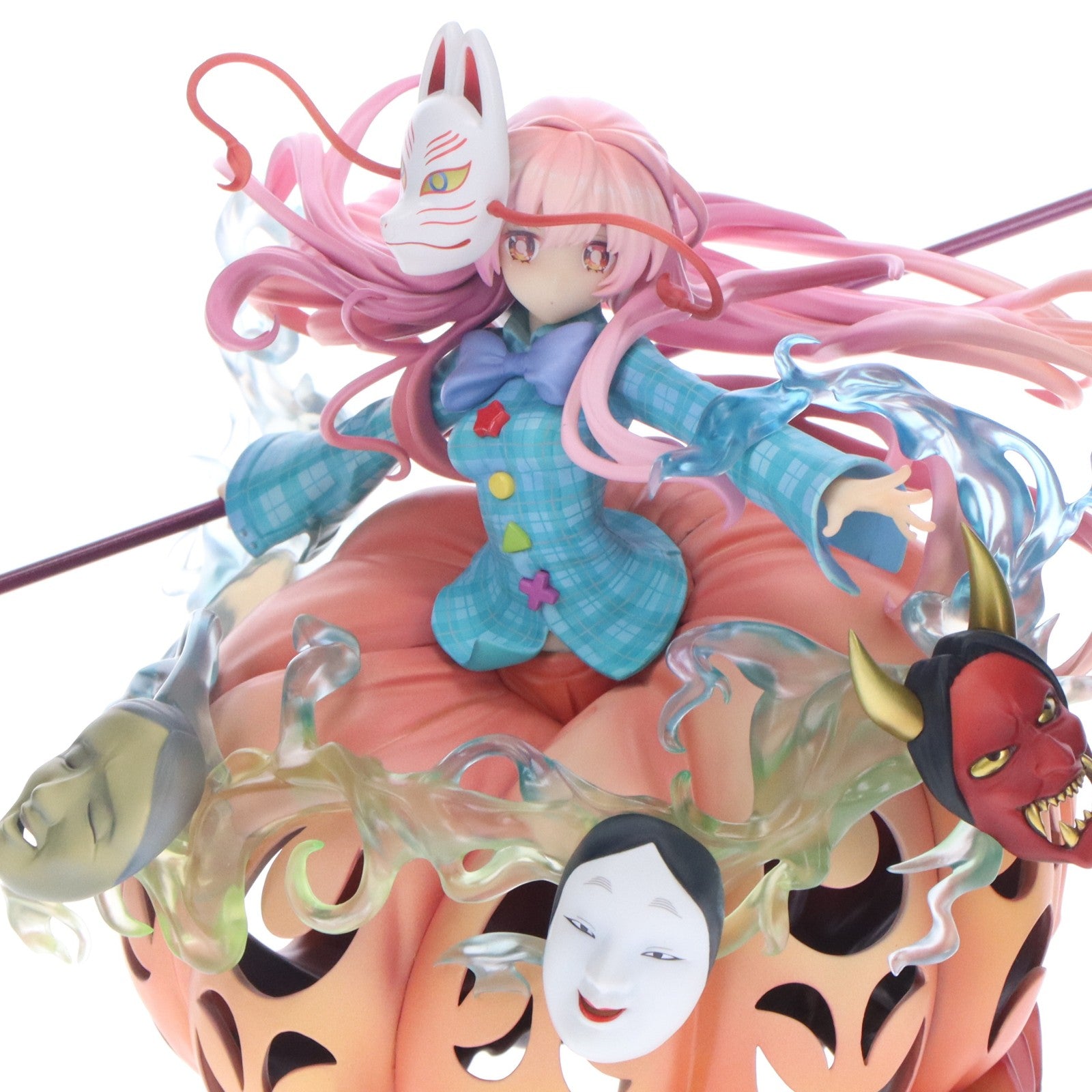 【中古即納】[FIG] 表情豊かなポーカーフェイス 秦こころ(はたのこころ) 東方project 1/8 完成品 フィギュア キューズQ(20210808)