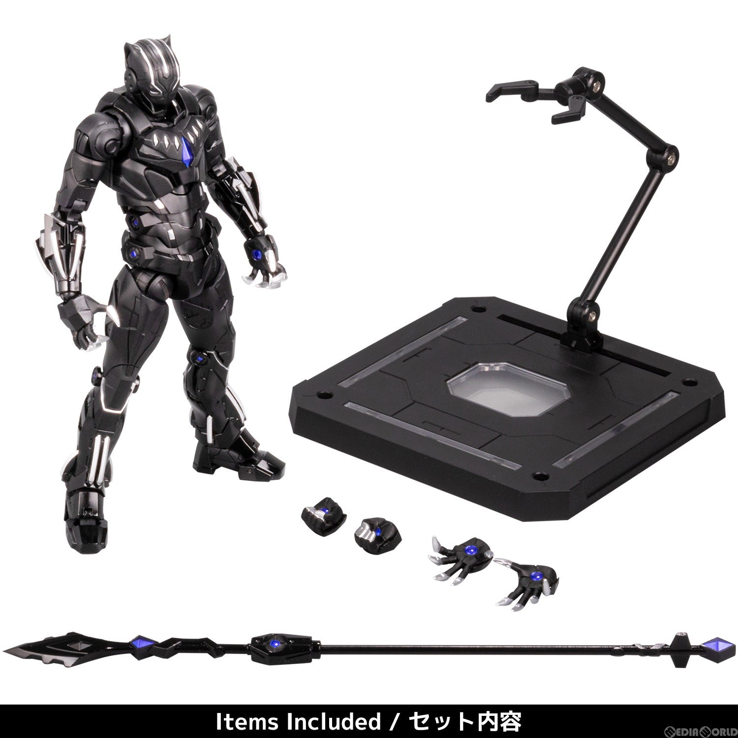 【新品即納】[FIG] FIGHTING ARMOR(ファイティングアーマー) ブラックパンサー MARVEL(マーベル) 完成品 可動フィギュア 千値練(せんちねる) (20230129)
