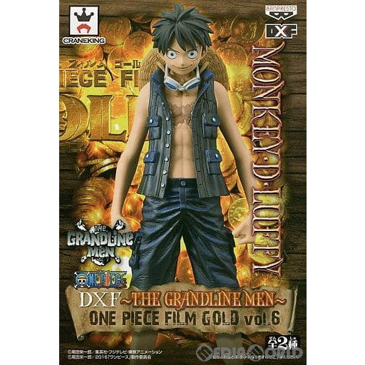 【中古即納】[FIG] モンキー・D・ルフィ ワンピース DXF～THE GRANDLINE MEN～ ONE PIECE FILM GOLD vol.6 フィギュア プライズ(36706) バンプレスト(20160922)