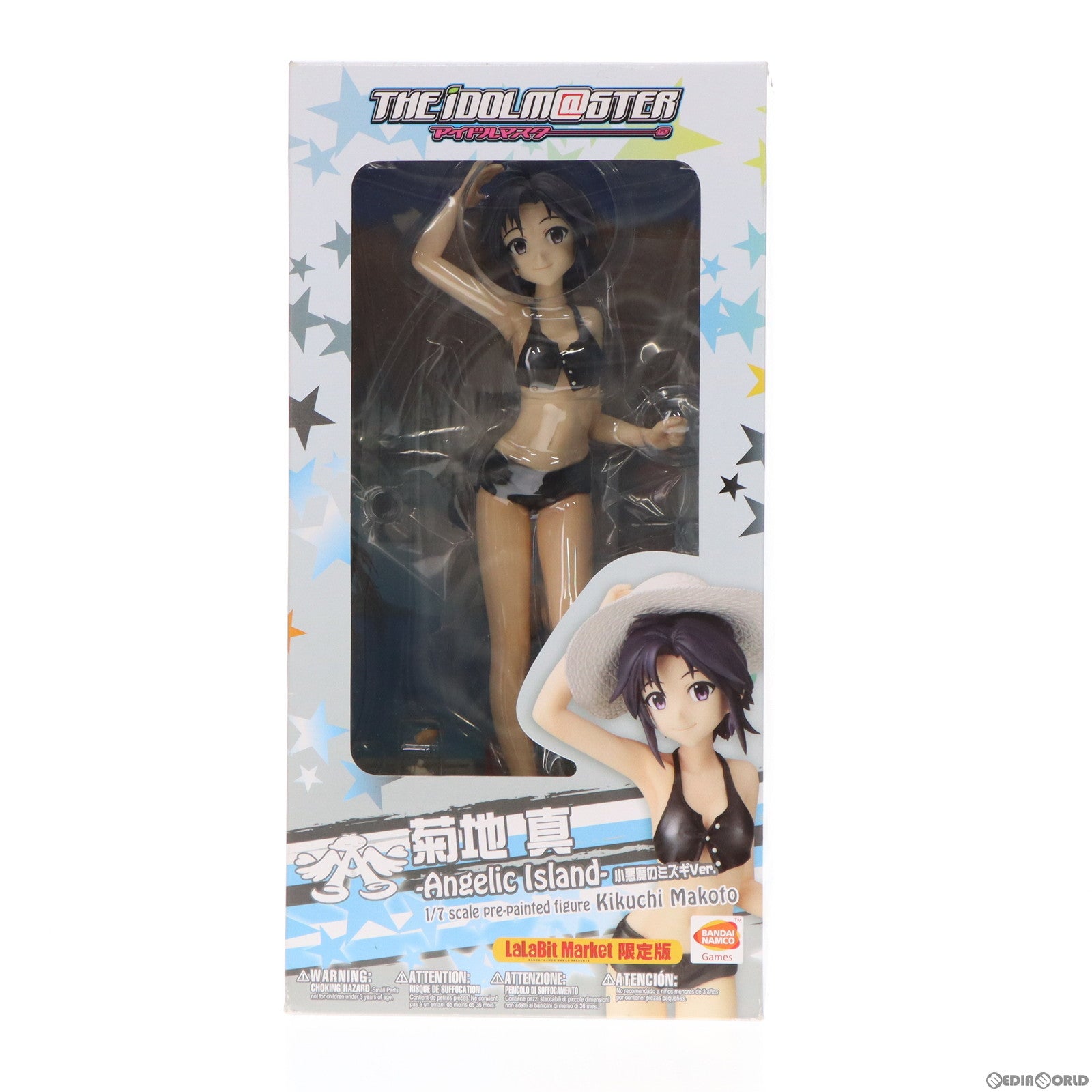 【中古即納】[FIG] ララビットマーケット限定 菊地真(きくちまこと) -Angelic Island- 小悪魔の水着Ver. アイドルマスター 1/7 完成品 フィギュア(LA031) コトブキヤ(20140228)