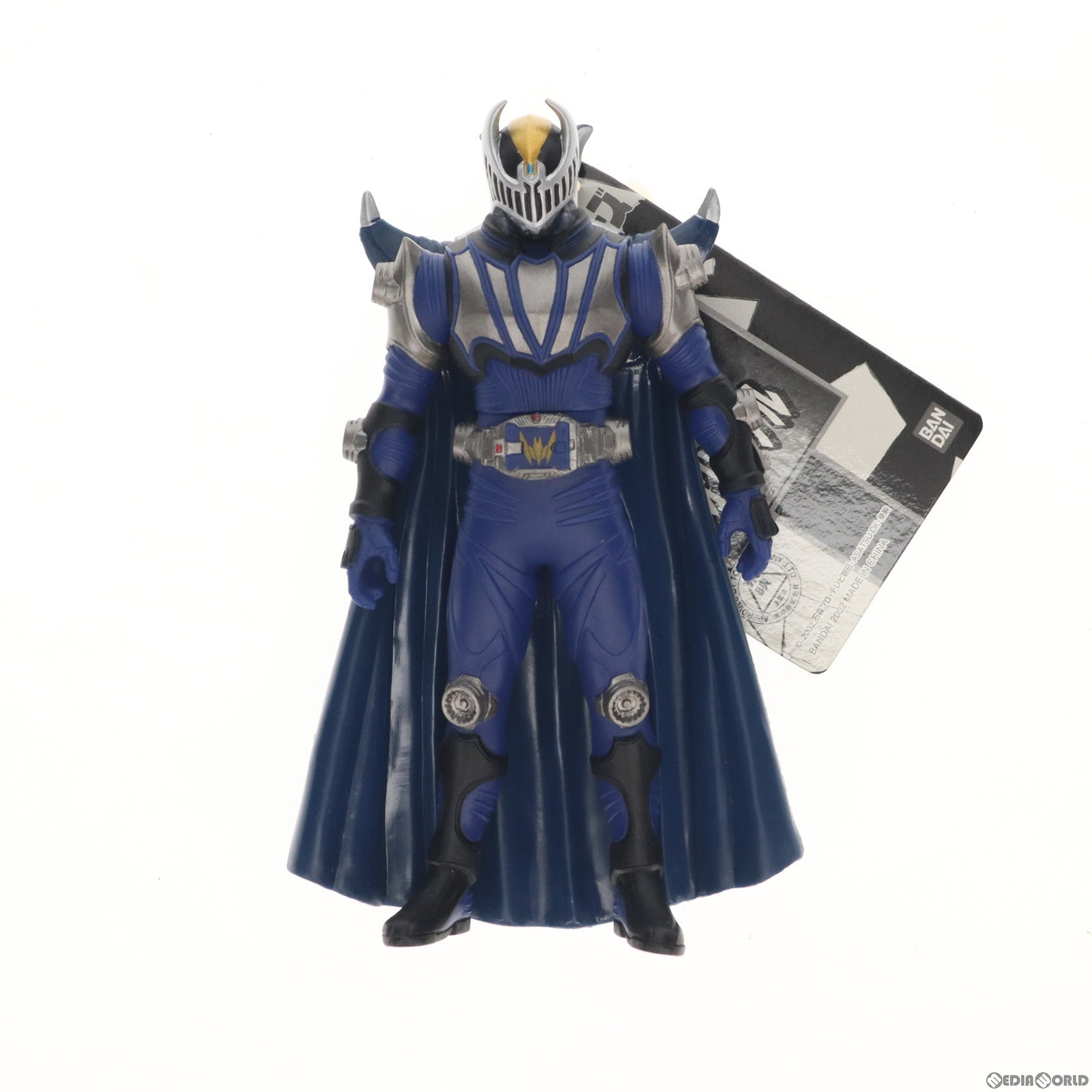 【中古即納】[SFT] ライダーヒーローシリーズ 仮面ライダーワールドオリジナル 仮面ライダーナイト(ガードベント) 仮面ライダー龍騎 完成品 ソフビフィギュア(05123) バンダイ(19991231)
