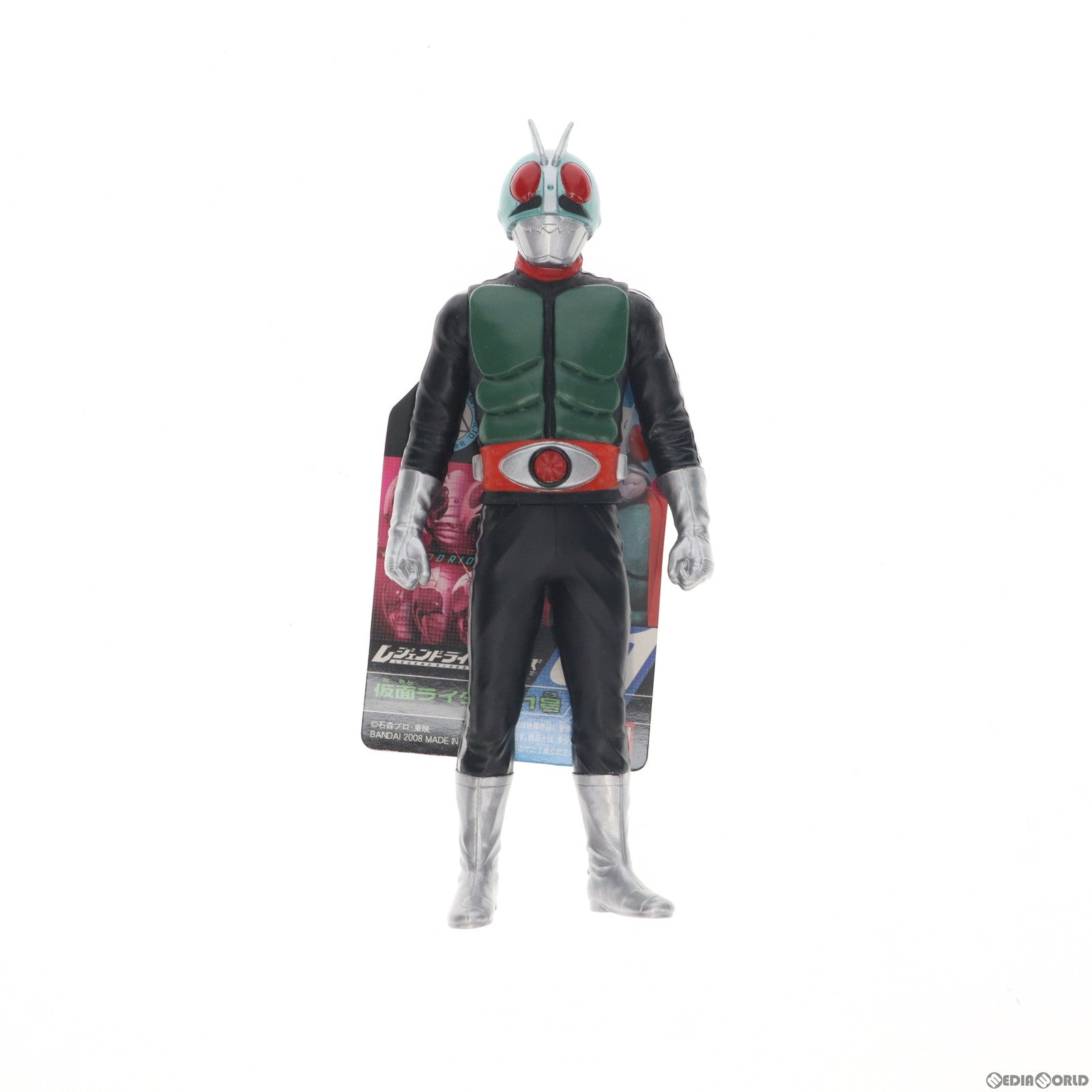 【中古即納】[SFT] レジェンドライダーシリーズ01 仮面ライダー新1号 完成品 ソフビフィギュア バンダイ(20081129)