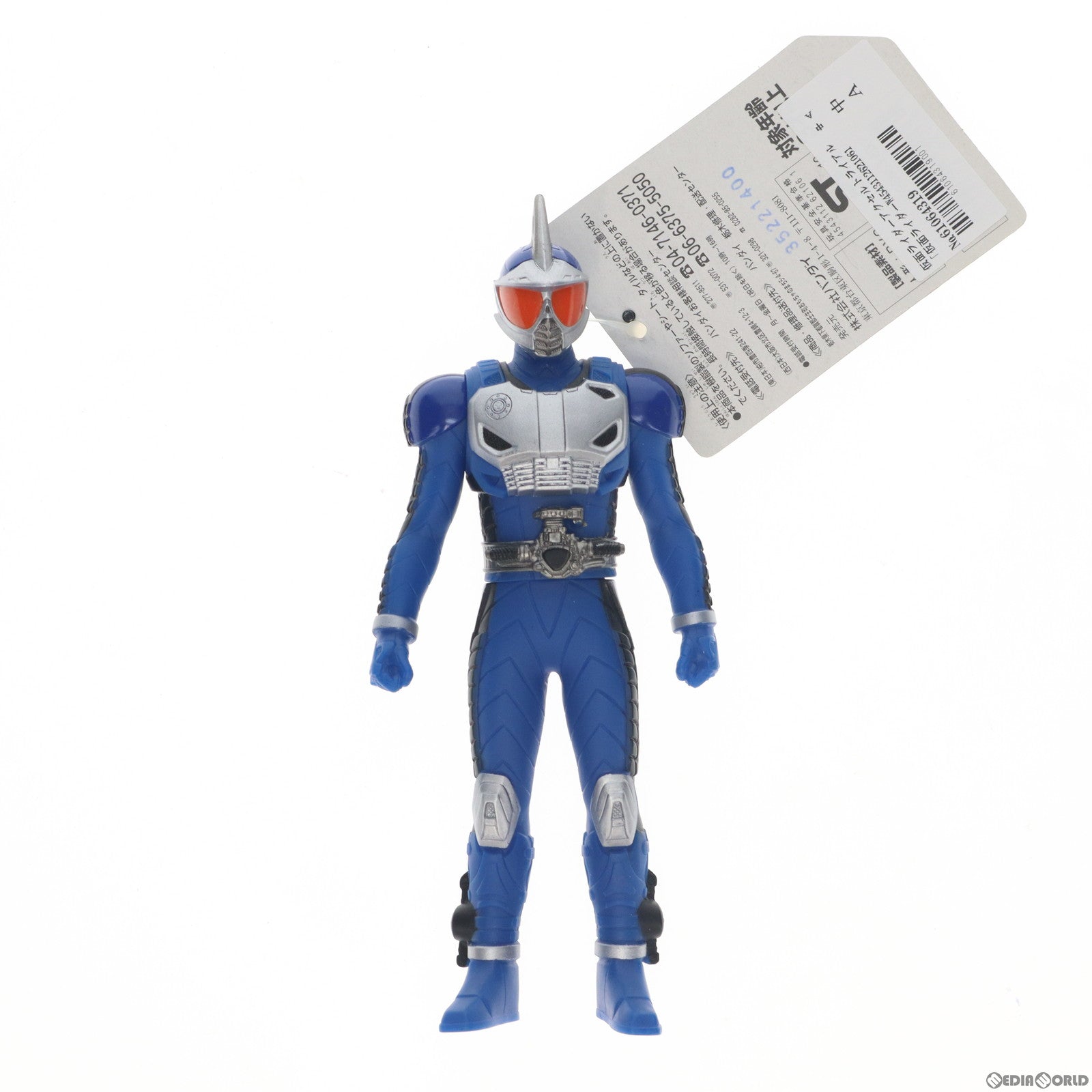 【中古即納】[SFT] ライダーヒーローシリーズW 07 仮面ライダーアクセルトライアル 仮面ライダーW(ダブル) 完成品 ソフビフィギュア バンダイ(20100529)