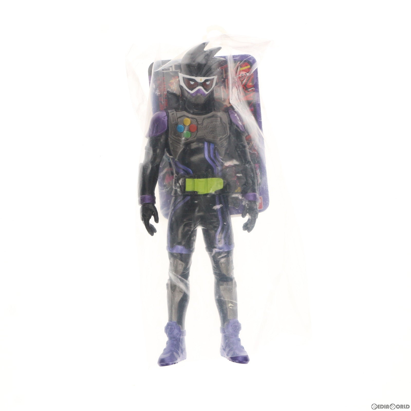 【中古即納】[SFT] ライダーヒーローシリーズ03 仮面ライダーゲンム アクションゲーマー 仮面ライダーエグゼイド 完成品 ソフビフィギュア バンダイ(20161001)