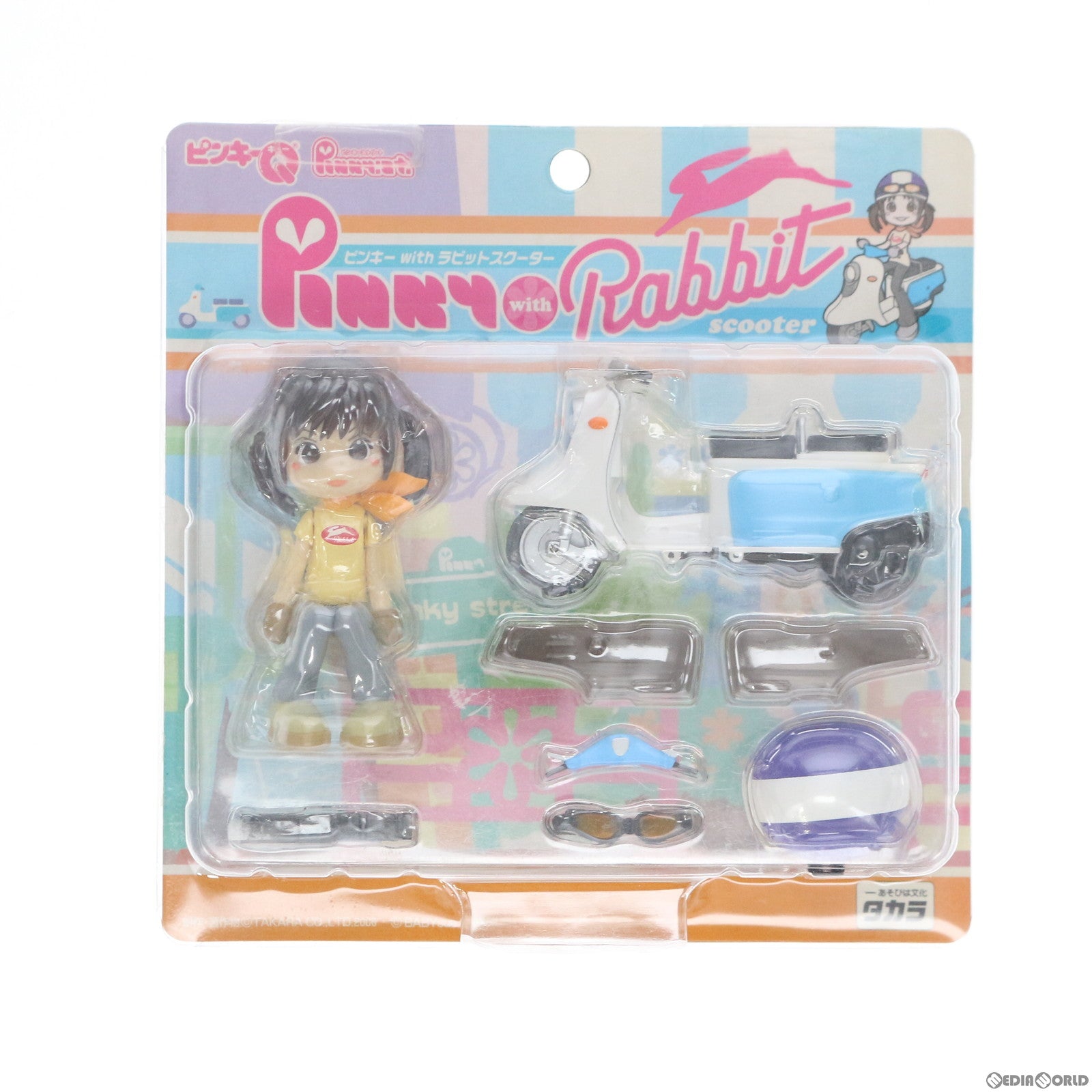 【中古即納】[FIG] ピンキーQ ピンキー with ラビットスクーター ピンキーストリート×チョロQ 完成品 フィギュア タカラ(20060601)