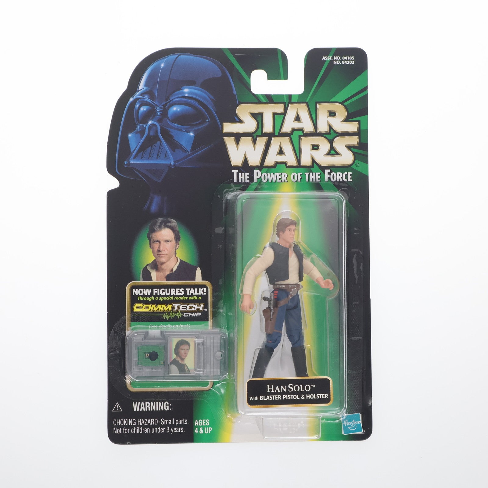 【中古即納】[FIG] スター・ウォーズ コムテック ベーシックフィギュア ハン・ソロ カンティーナバージョン STAR WARS パワー・オブ・ザ・フォース 完成品 可動フィギュア トミー(19991231)