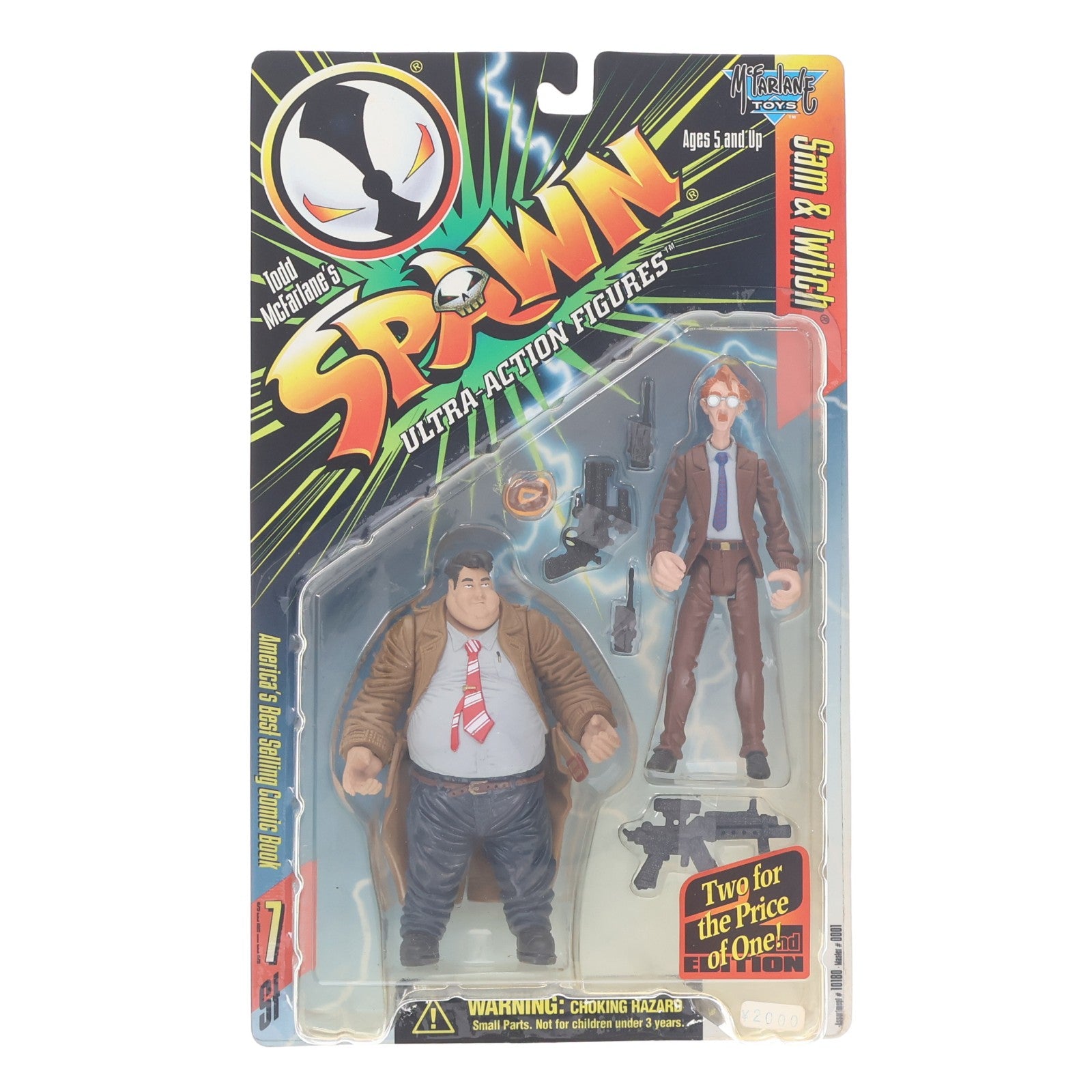 【中古即納】[FIG] スポーン・ウルトラ・アクションフィギュア シリーズ7 サム&トゥイッチ SPAWN 完成品 可動フィギュア マクファーレン・トイズ(19991231)