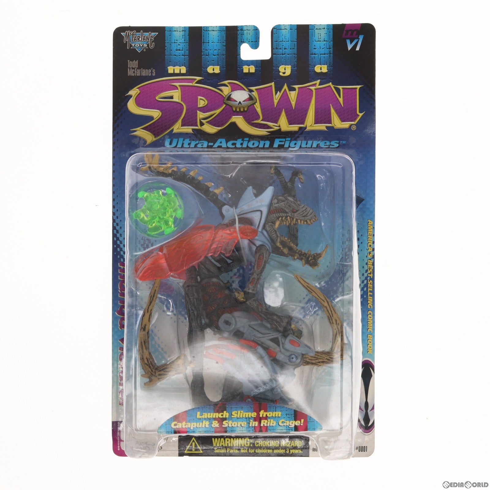 【中古即納】[FIG] ウルトラアクションフィギュア シリーズ9 マンガ バイオレーター SPAWN(スポーン) 完成品 可動フィギュア マクファーレン・トイズ(19971031)
