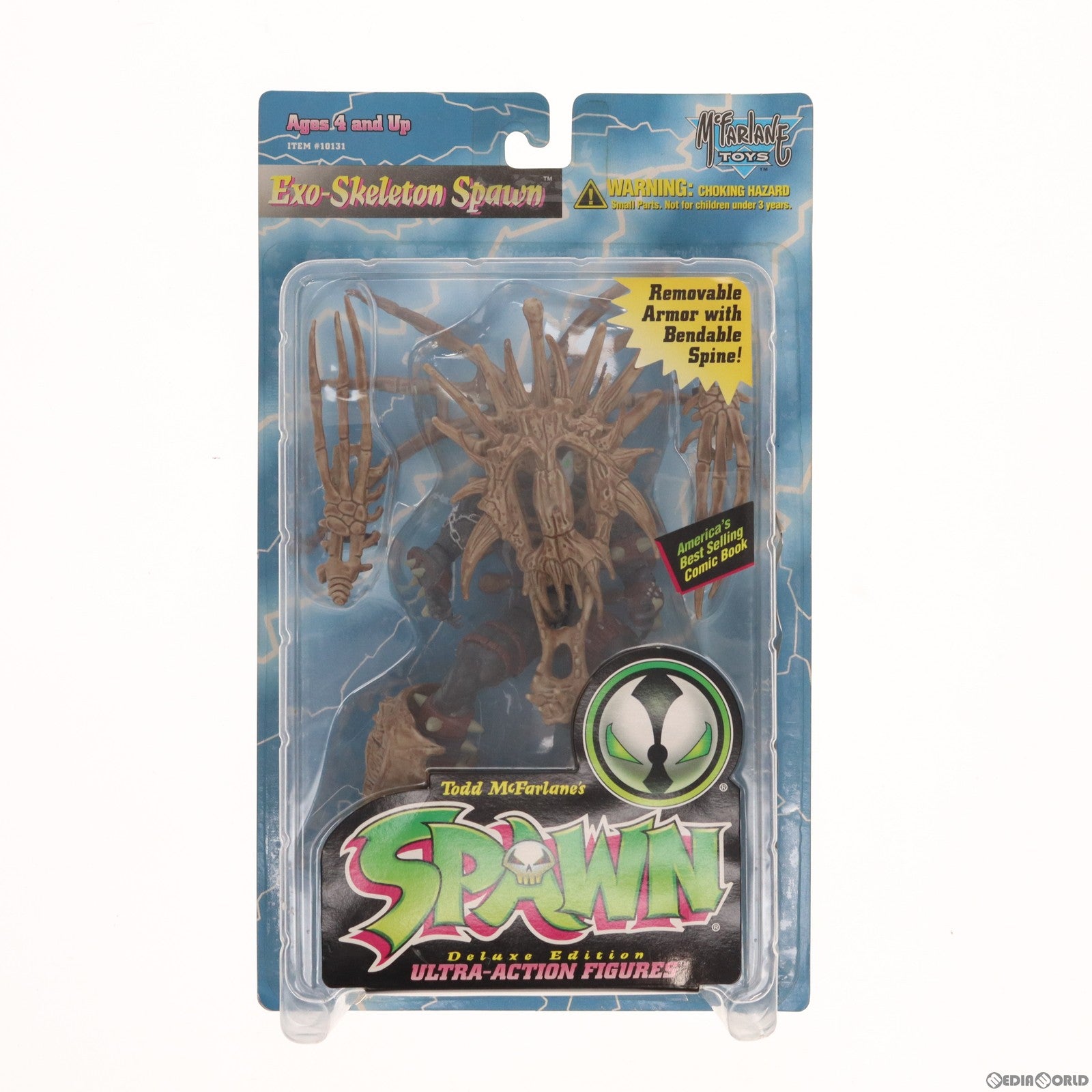 【中古即納】[FIG] ウルトラアクションフィギュア シリーズ4 エグゾスケルトン・スポーン 特別限定版(フルフェイスマスク/灰色骨) SPAWN(スポーン) 完成品 可動フィギュア マクファーレン・トイズ(19991231)
