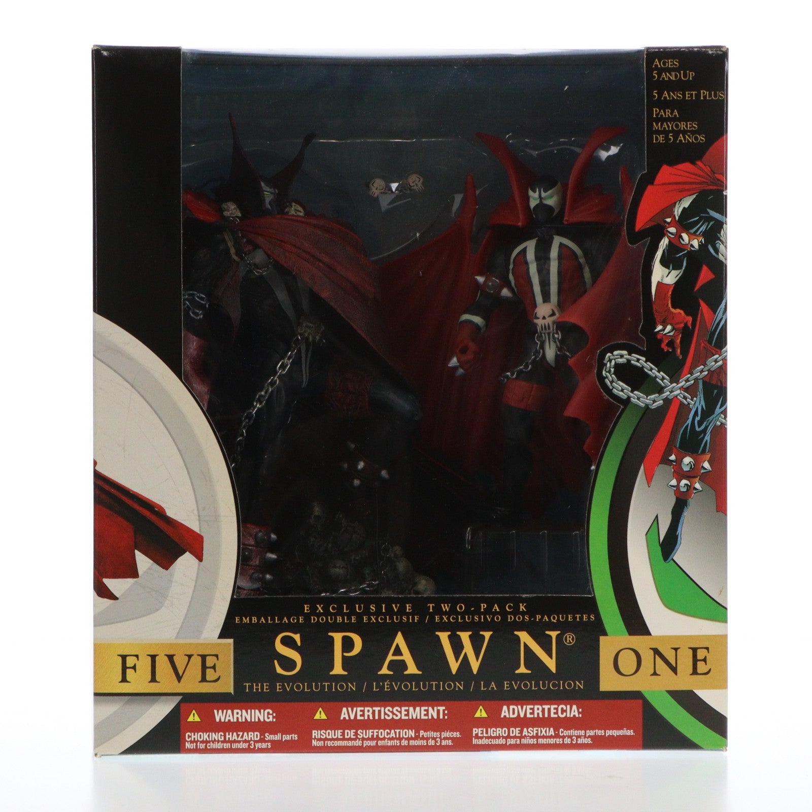 【中古即納】[FIG] Spawn One and Five The Evolution Box -スポーン 1 & 5 ザ エボリューション ボックス 2パック- 2体セット SPAWN(スポーン) シリーズ17 完成品 フィギュア McFarlane Toys(マクファーレントイズ)(20021231)