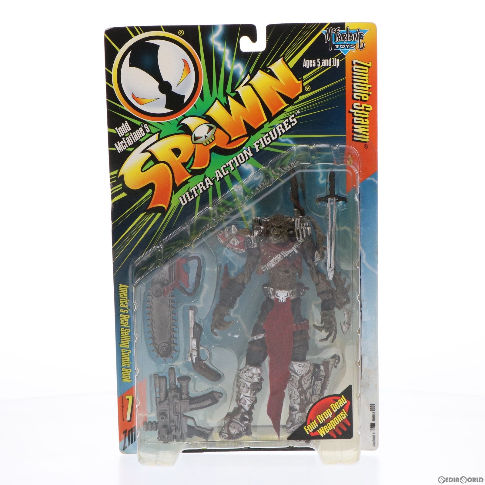 【中古即納】[FIG] スポーン・ウルトラ・アクションフィギュア シリーズ7 ゾンビ・スポーン リペイントver. SPAWN 完成品 可動フィギュア マクファーレン・トイズ(19961231)