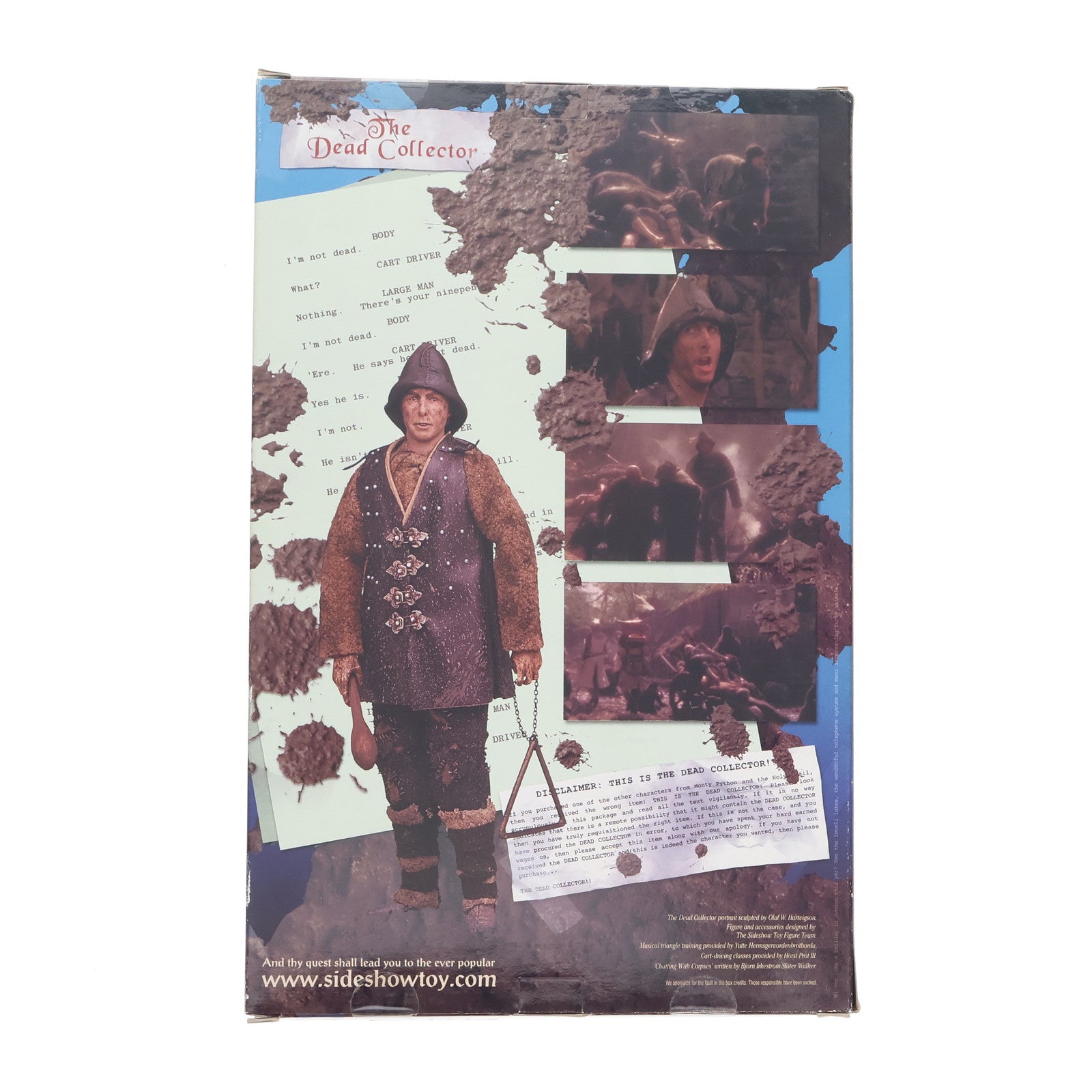 【中古即納】[FIG] ERIC IDLE as THE DEAD COLLECTOR -エリック・アイドル(死体収集人)- Monty Python and the Holy Grail(モンティ パイソン アンド ホーリー グレイル) 完成品 12インチ アクションフィギュア(3715) SIDESHOW(20021231)