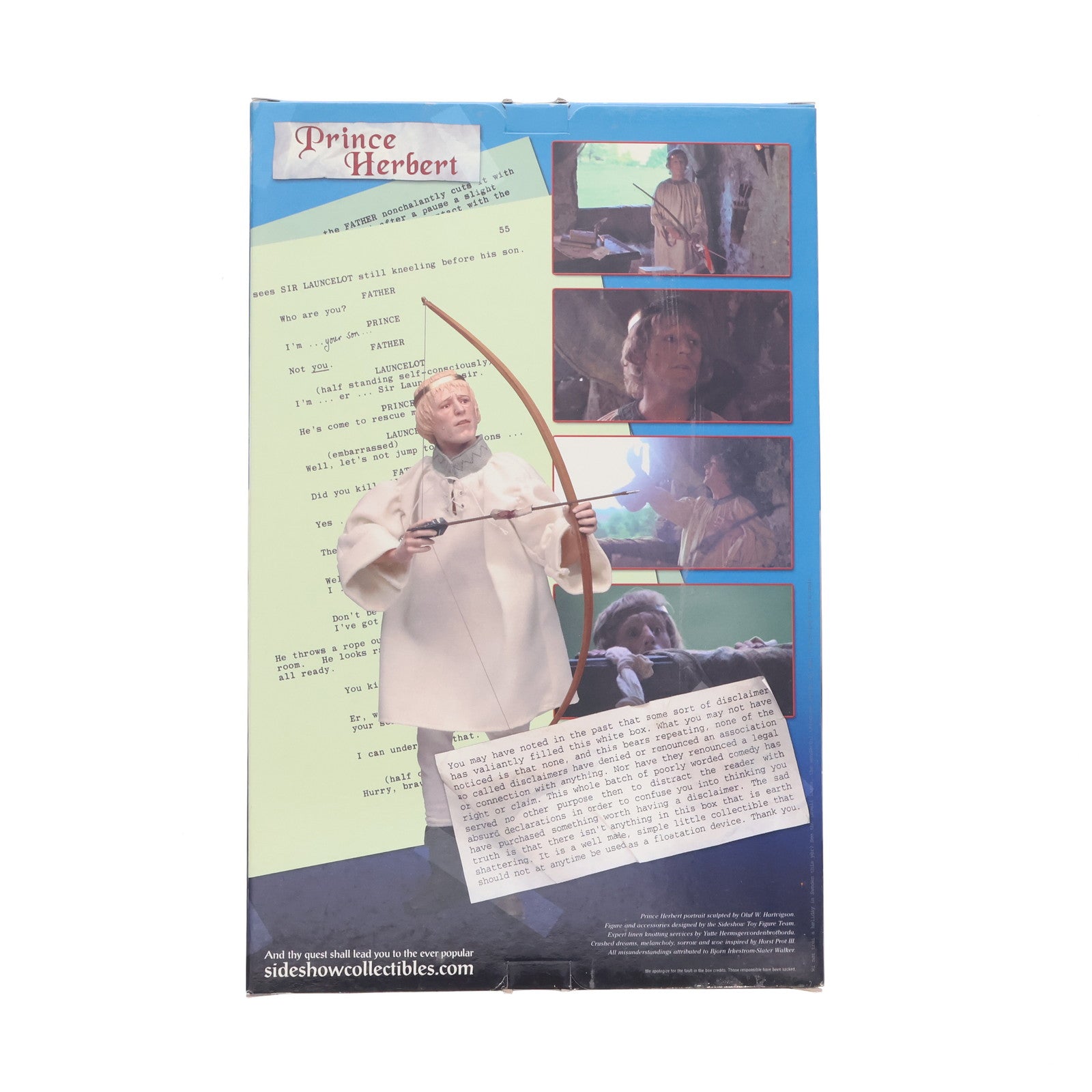【中古即納】[FIG] Terry Jones as Prince Herbert -テリー・ジョーンズ(ハーバート王子)- Monty Python and the Holy Grail(モンティ パイソン アンド ホーリー グレイル) 1/6 完成品 12インチ アクションフィギュア(3714) SIDESHOW(20031231)
