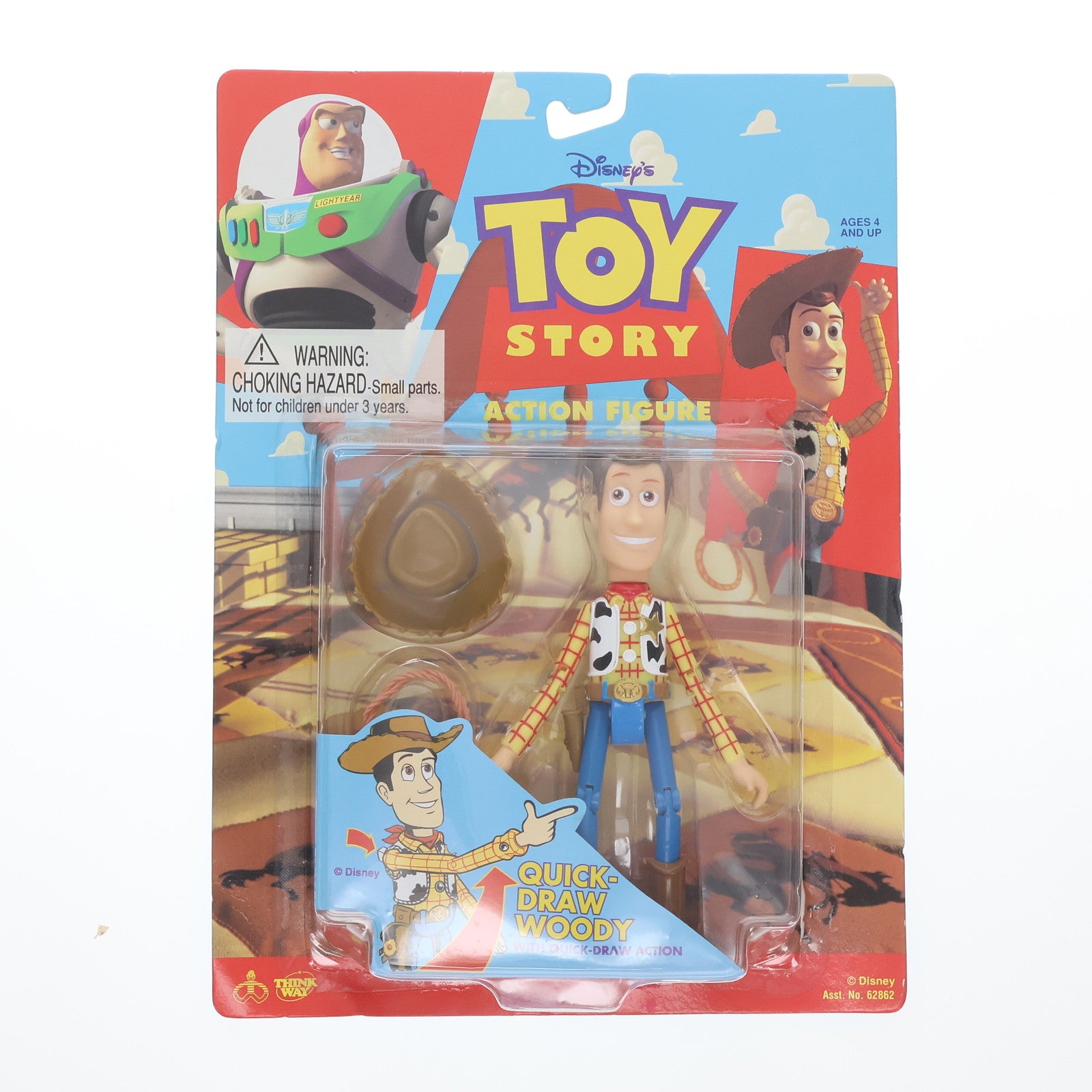 【中古即納】[FIG] クイックドロー・ウッディ 「トイ・ストーリー」 アクション フィギュア THINK WAY(シンクウェイ)(19991231)