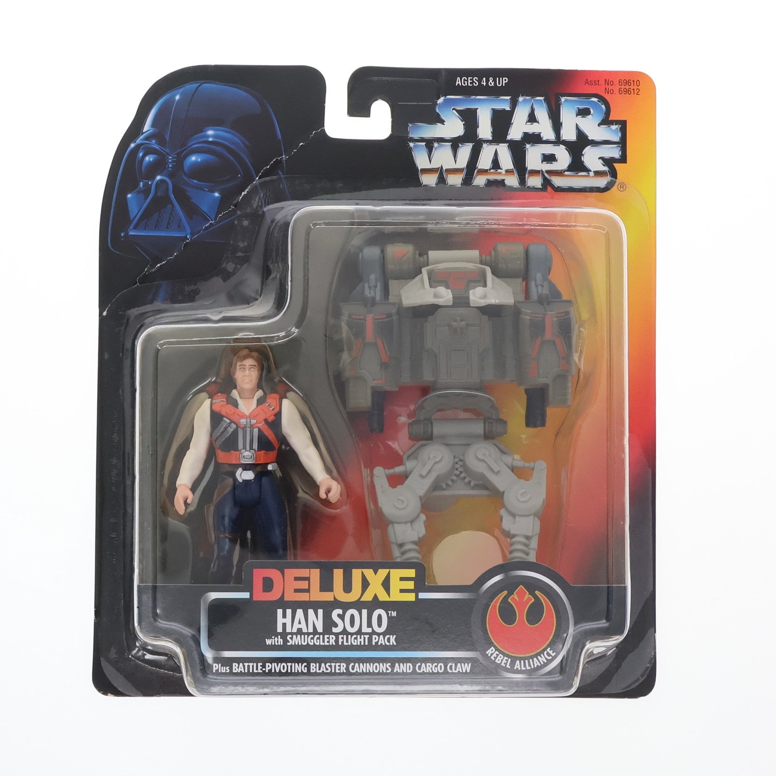 【中古即納】[FIG] スター・ウォーズ デラックスフィギュア ハン・ソロ with フライトパック STAR WARS 完成品 可動フィギュア(69612) ハズブロ(19961231)
