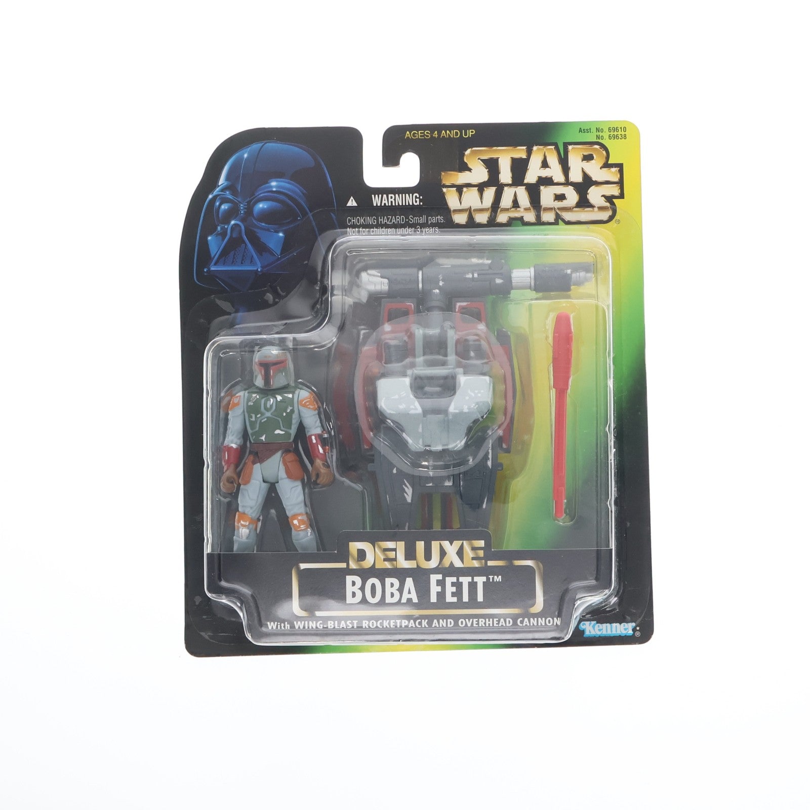 【中古即納】[FIG] スター・ウォーズ デラックスフィギュア ボバ・フェット With ウィングブラスト ロケットパック STAR WARS 完成品 可動フィギュア(69638) ハズブロ(19991231)