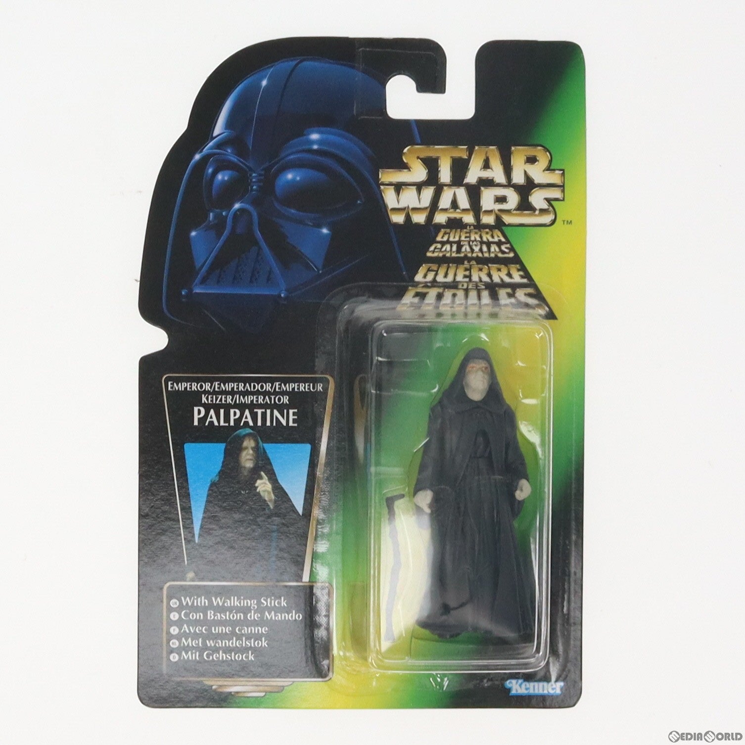 【中古即納】[FIG] スター・ウォーズ パワー・オブ・ザ・フォース ベーシックフィギュア パルパティーン皇帝 マルチランゲージ版 STAR WARS 完成品 可動フィギュア ハズブロ(19971231)