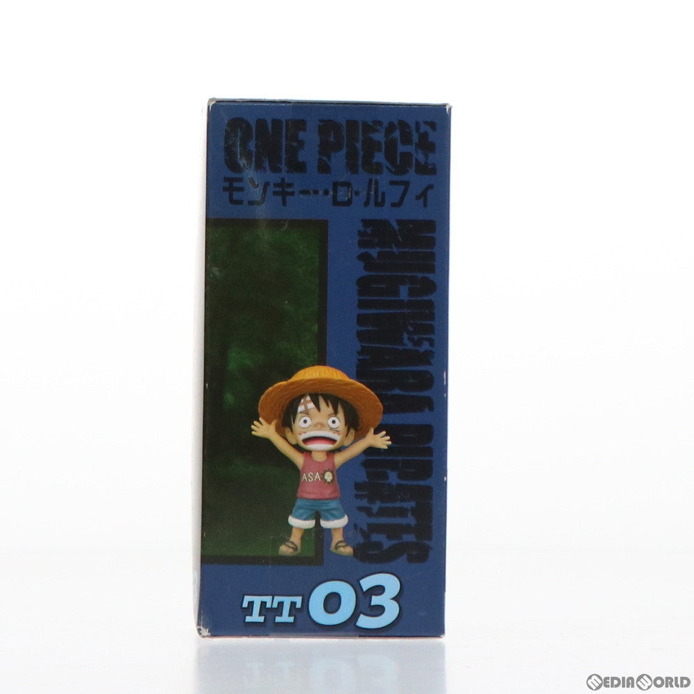 【中古即納】[FIG] ルフィ(朝顔) ワンピース ワールドコレクタブルフィギュア〜文字絵文字タンクトップver.〜 TT03 ONE PIECE プライズ バンプレスト(20120420)