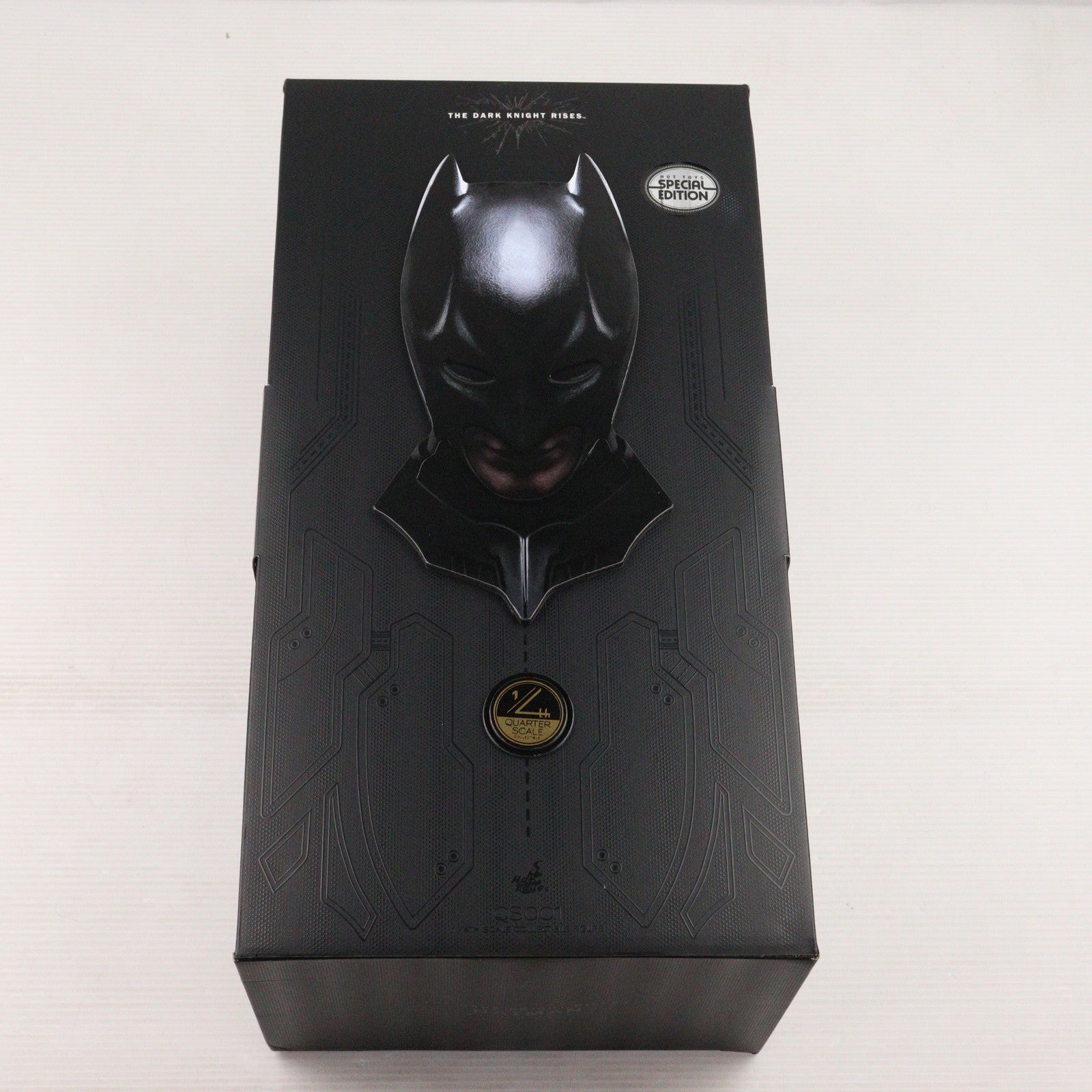 【中古即納】[FIG] トイサピエンス限定 クオーター・スケールシリーズ バットマン[ボーナスアクセサリー付き] ダークナイト ライジング 1/4 完成品 アクションフィギュア(QS001b) ホットトイズ(20131031)