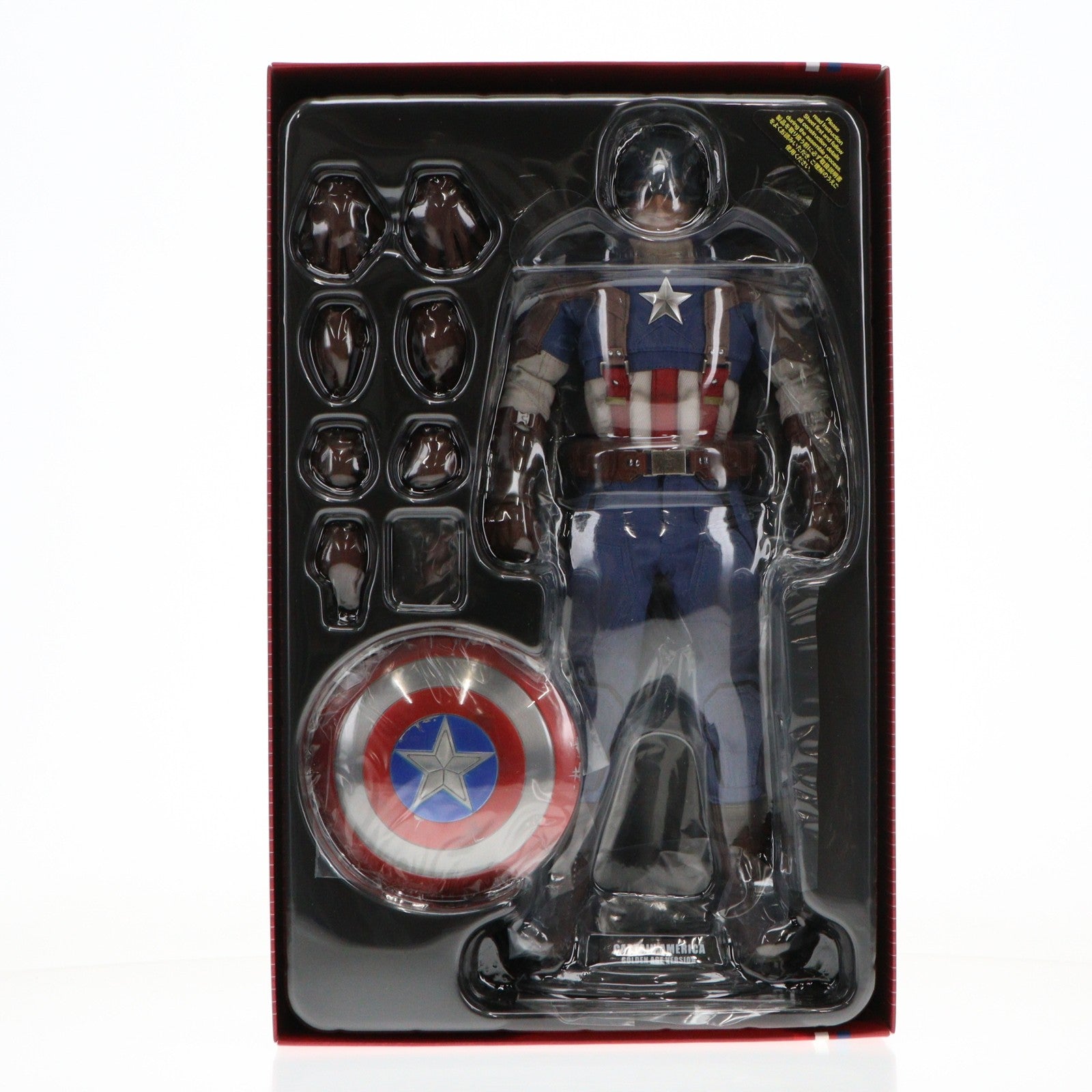 【中古即納】[FIG] キャプテン・アメリカ (クラシック版) 「キャプテン・アメリカ/ウィンター・ソルジャー」 ムービー・マスターピース 1/6 アクション トイサピエンス限定 フィギュア(MMS240) ホットトイズ(20140731)