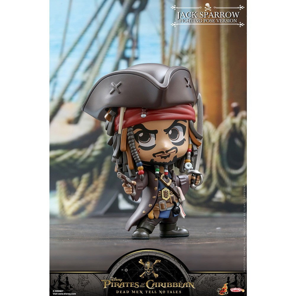 【新品即納】[FIG] (再販) コスベイビー サイズS ジャック・スパロウ(ファイティング・ポーズ版) パイレーツ・オブ・カリビアン/最後の海賊 完成品 フィギュア(COS#373) ホットトイズ(20260331)