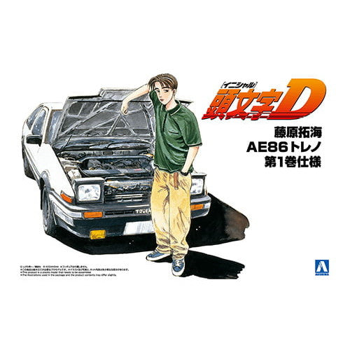【新品即納】[PTM] (再販) 1/24 頭文字(イニシャル)D No.5 藤原拓海(ふじわらたくみ) AE86トレノ 第1巻仕様 プラモデル(059609) アオシマ(20250930)