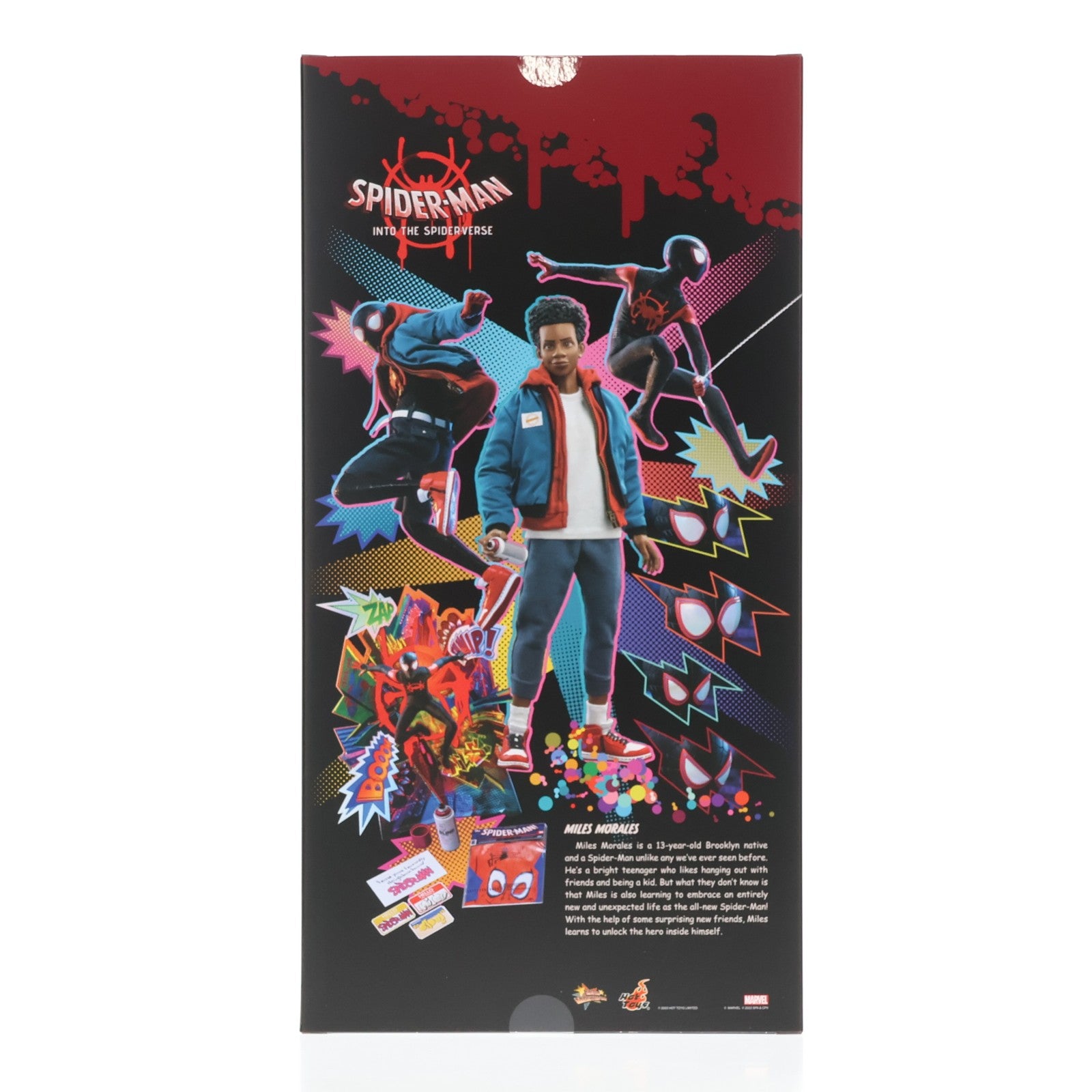 【中古即納】[FIG] ムービー・マスターピース マイルス・モラレス/スパイダーマン 1/6 アクションフィギュア スパイダーマン:スパイダーバース 完成品 可動フィギュア(MMS567) ホットトイズ(20220728)