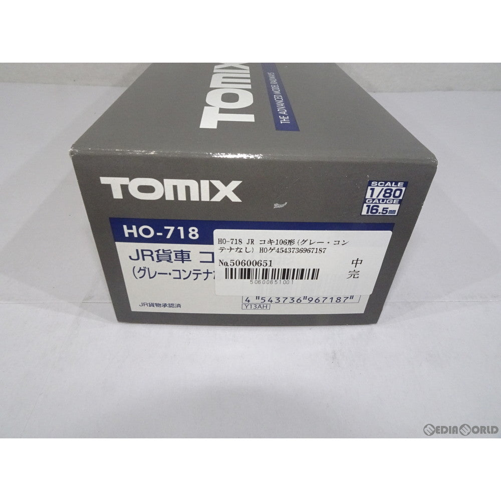 【新品】【お取り寄せ】[RWM] HO-718 JR コキ106形(グレー・コンテナなし) HOゲージ 鉄道模型 TOMIX(トミックス)(20180802)
