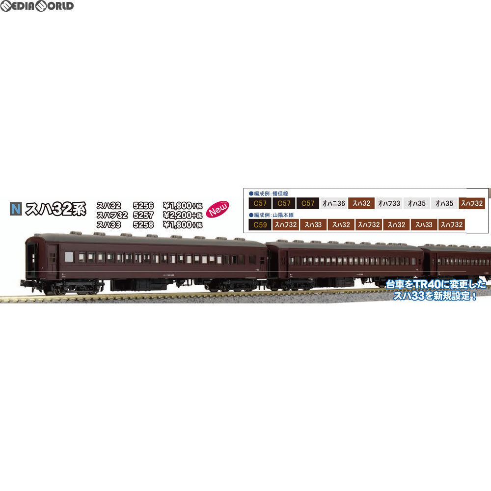 【新品】【お取り寄せ】[RWM] 5257 スハフ32(動力無し) Nゲージ 鉄道模型 KATO(カトー)(20180218)