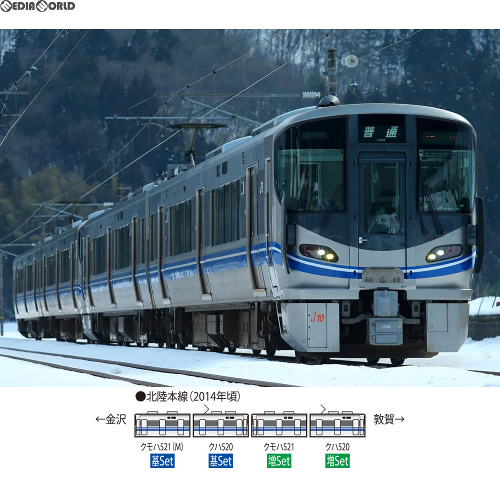 【中古即納】[RWM] 98042 JR 521系近郊電車(3次車)基本セット(2両)(動力付き) Nゲージ 鉄道模型 TOMIX(トミックス)(20180331)