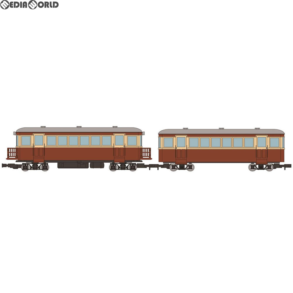 【中古即納】[RWM] 288466 鉄道コレクション(鉄コレ) ナローゲージ80 猫屋線 キハ7・ホハフ20形旧塗装 9mmゲージ(動力無し) 鉄道模型 TOMYTEC(トミーテック)(20180602)