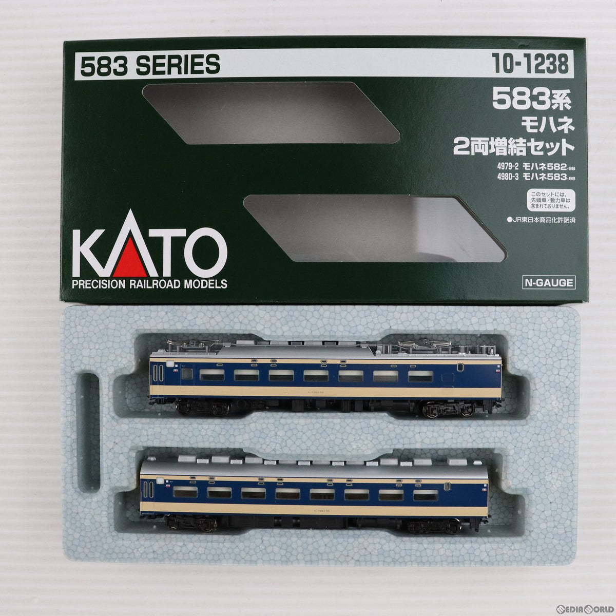 【新品】【お取り寄せ】[RWM] (再販)10-1238 583系 モハネ2両増結セット(動力無し) Nゲージ 鉄道模型 KATO(カトー)(20180929)