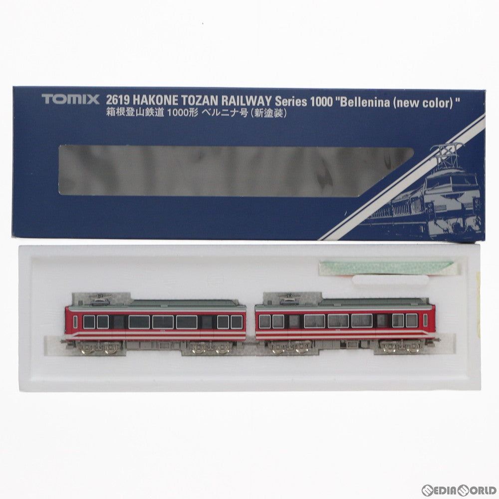 【中古即納】[RWM] 2619 箱根登山鉄道1000形 ベルニナ号(新塗装) 2両セット(動力付き) Nゲージ 鉄道模型 TOMIX(トミックス) (20090228)