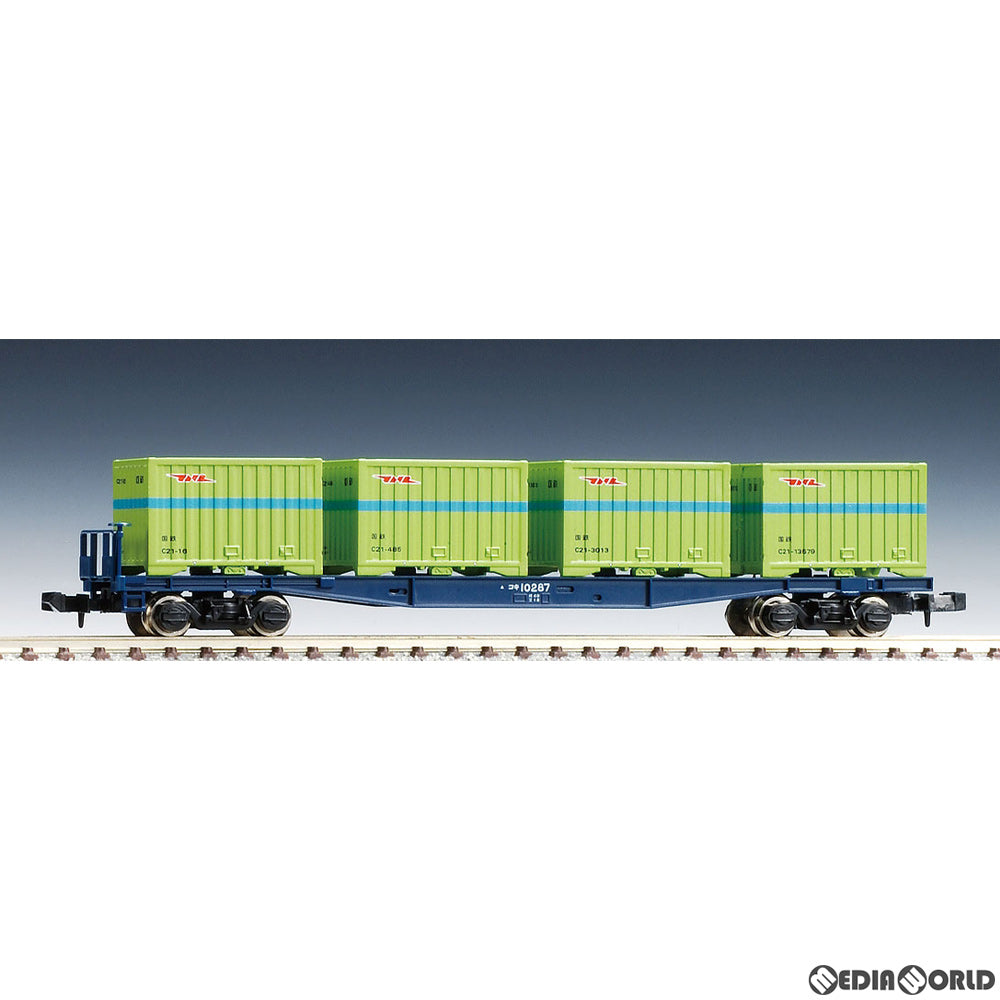 【中古即納】[RWM] (再販) 2756 国鉄貨車 コキ10000形(コンテナ付)(動力無し) Nゲージ 鉄道模型 TOMIX(トミックス)(20150530)
