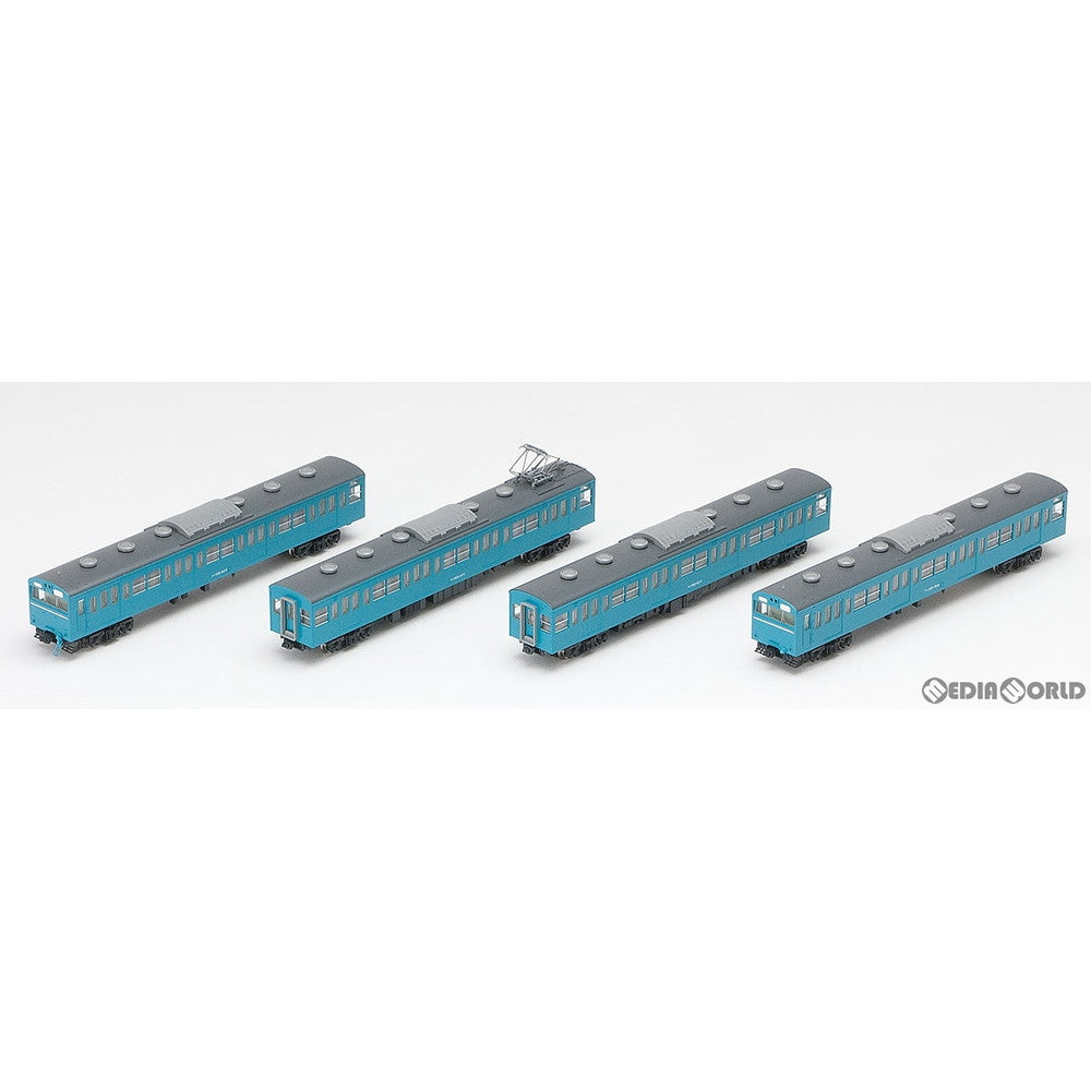 【中古即納】[RWM] (再販) 92586 国鉄 103系通勤電車(高運転台非ATC車・スカイブルー) 基本セット(4両)(動力付き) Nゲージ 鉄道模型 TOMIX(トミックス)(20200614)