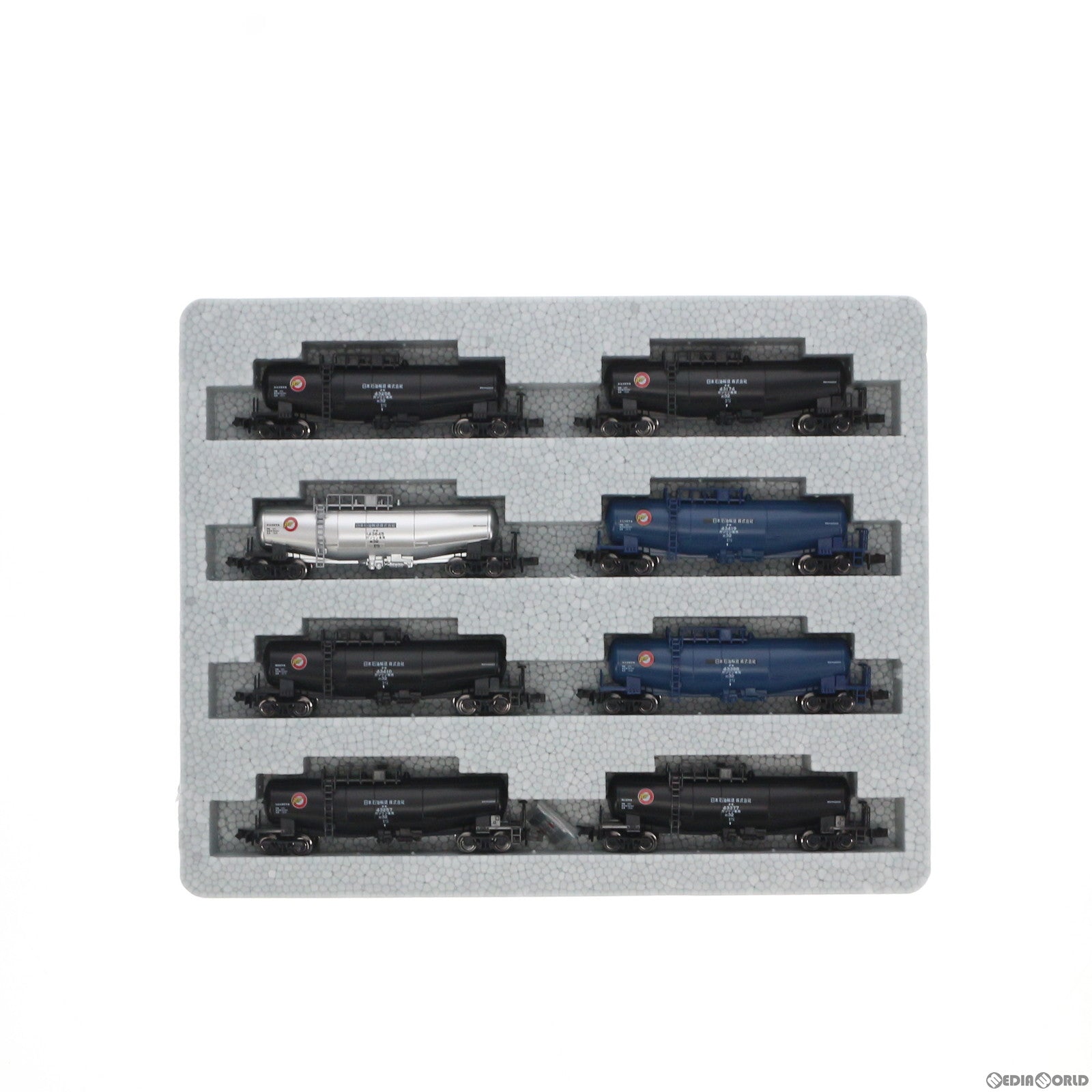 【中古即納】[RWM] 10-1515 特別企画品 タキ43000 日本石油輸送(黒・青・シルバー) 8両セット(動力無し) Nゲージ 鉄道模型 KATO(カトー)(20181204)