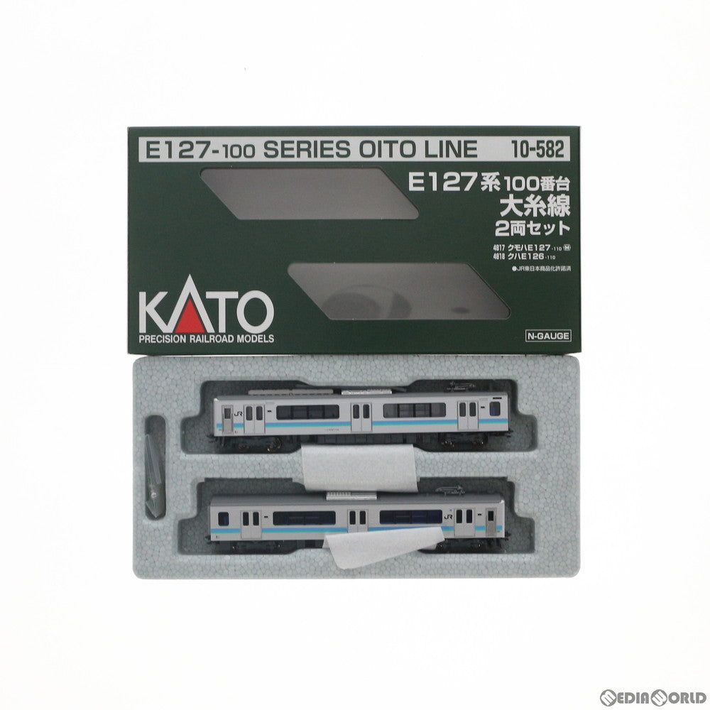 【中古即納】[RWM] 10-582 E127系100番台 大糸線(A10編成) 2両セット(車番・行き先表示変更) (動力付き) Nゲージ 鉄道模型 KATO(カトー) (20130930)