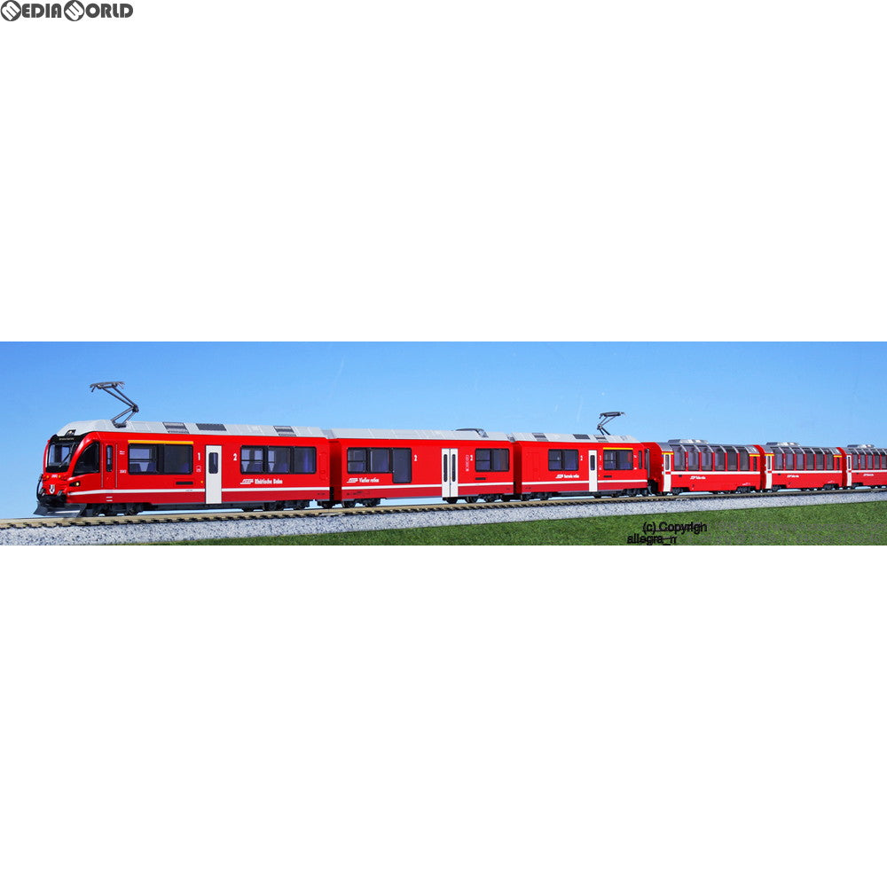 【中古即納】[RWM] 10-1318 レーティッシュ鉄道 ベルニナ急行 基本5両セット(動力付き) Nゲージ 鉄道模型 KATO(カトー)(20160305)