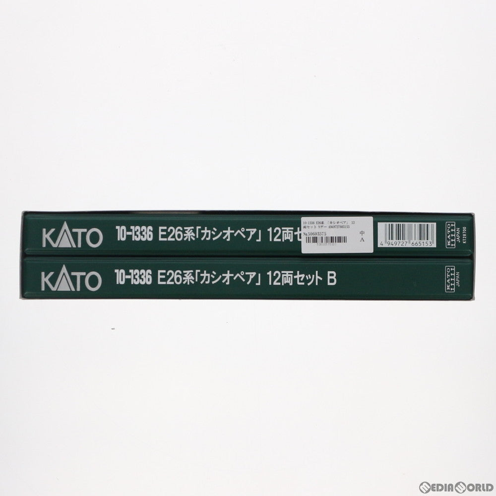 【中古即納】[RWM] 10-1336 E26系「カシオペア」 12両セット(動力無し) Nゲージ 鉄道模型 KATO(カトー) (20160228)