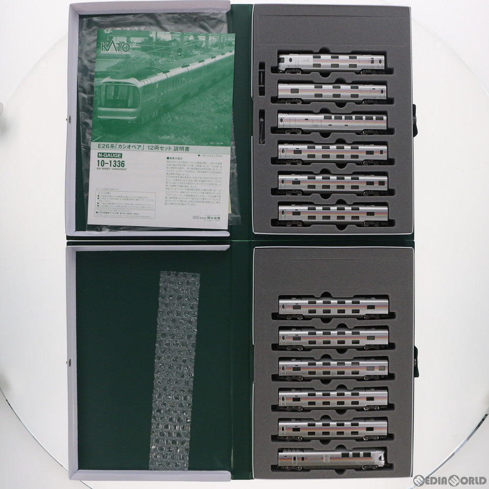 【中古即納】[RWM] 10-1336 E26系「カシオペア」 12両セット(動力無し) Nゲージ 鉄道模型 KATO(カトー) (20160228)