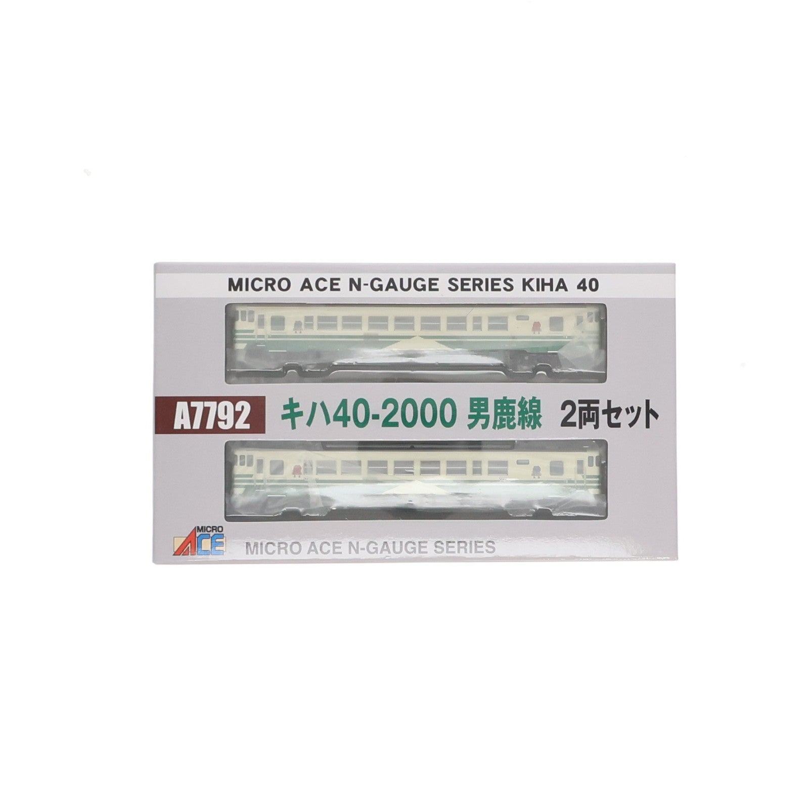【中古即納】[RWM] A7792 キハ40-2000 男鹿線 2両セット(動力付き) Nゲージ 鉄道模型 MICRO ACE(マイクロエース)(20141130)